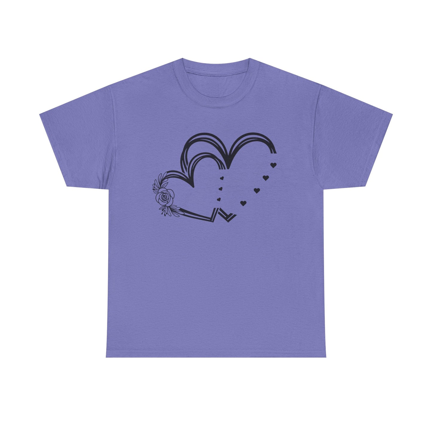 Heart Design Unisex Heavy Cotton Tee - Perfect for Valentine’s Day & Everyday Love