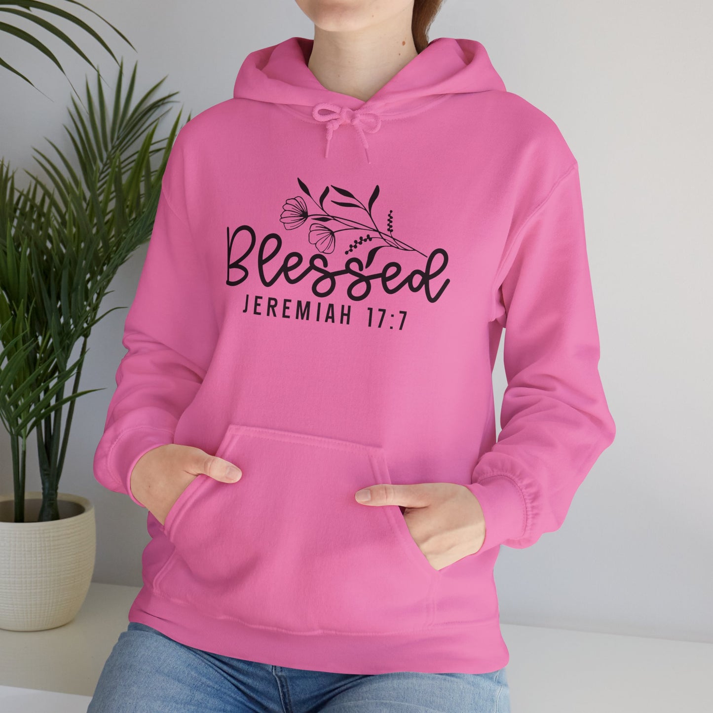 Blessed Jeremiah 17:7 Unisex Heavy Blend Hoodie