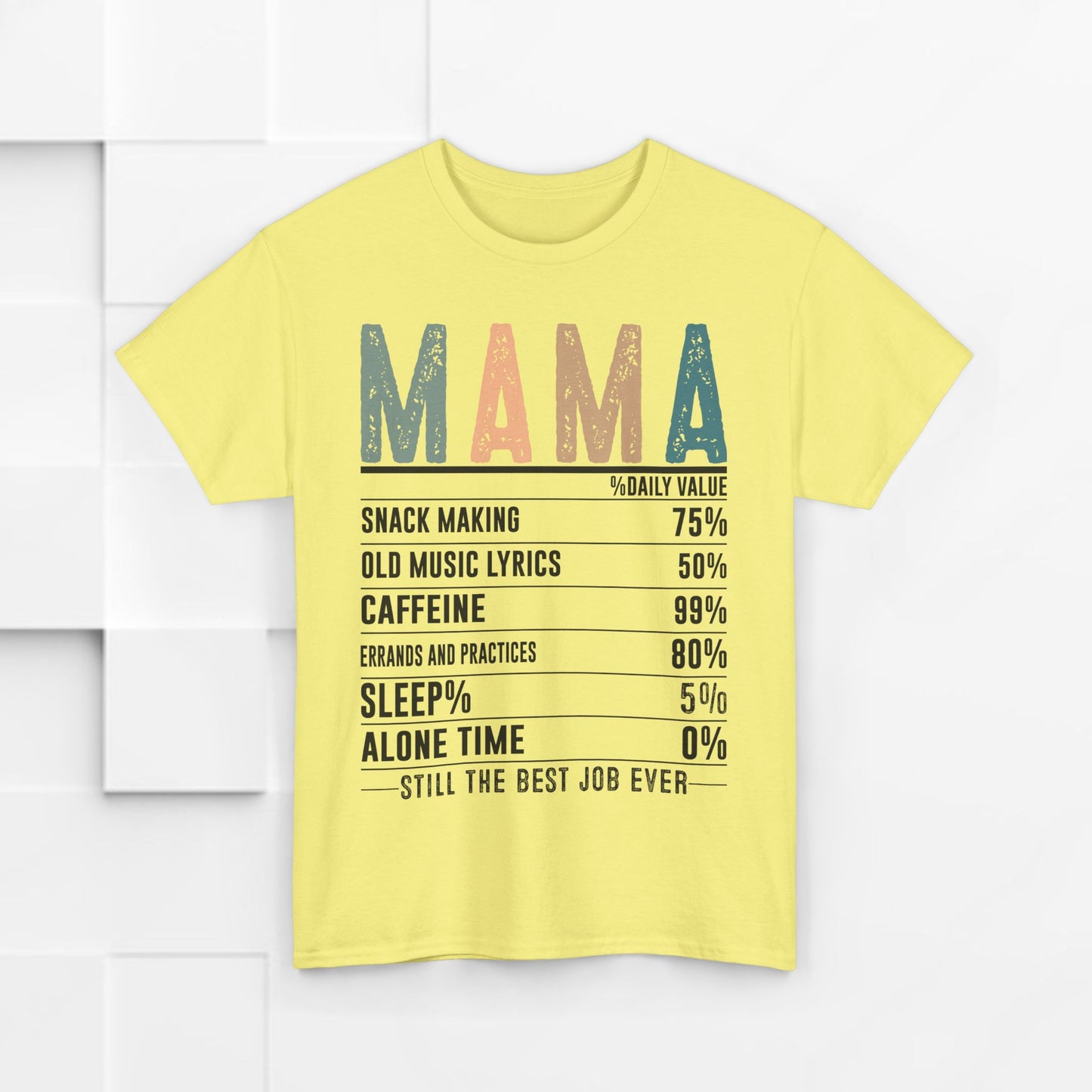 Mama Daily Values Unisex Heavy Cotton Tee - Perfect Gift for Moms