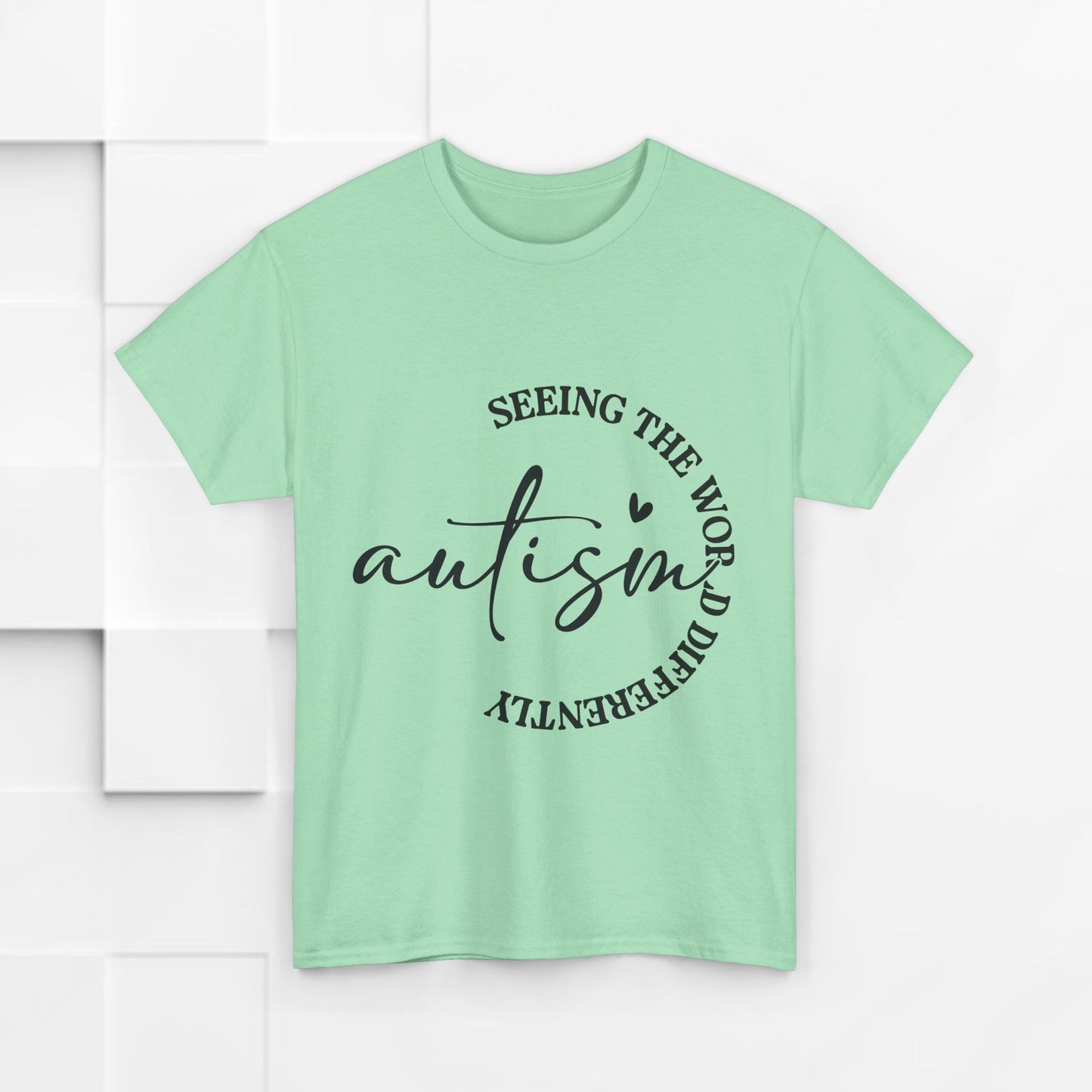 Autism Awareness Unisex Heavy Cotton Tee - Seeing the World Differently
