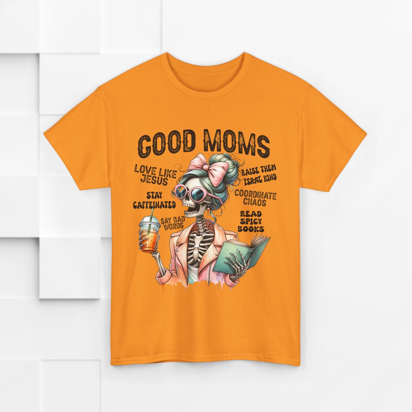 Good Moms Unisex Heavy Cotton Tee - Fun Graphic Tee for Mothers