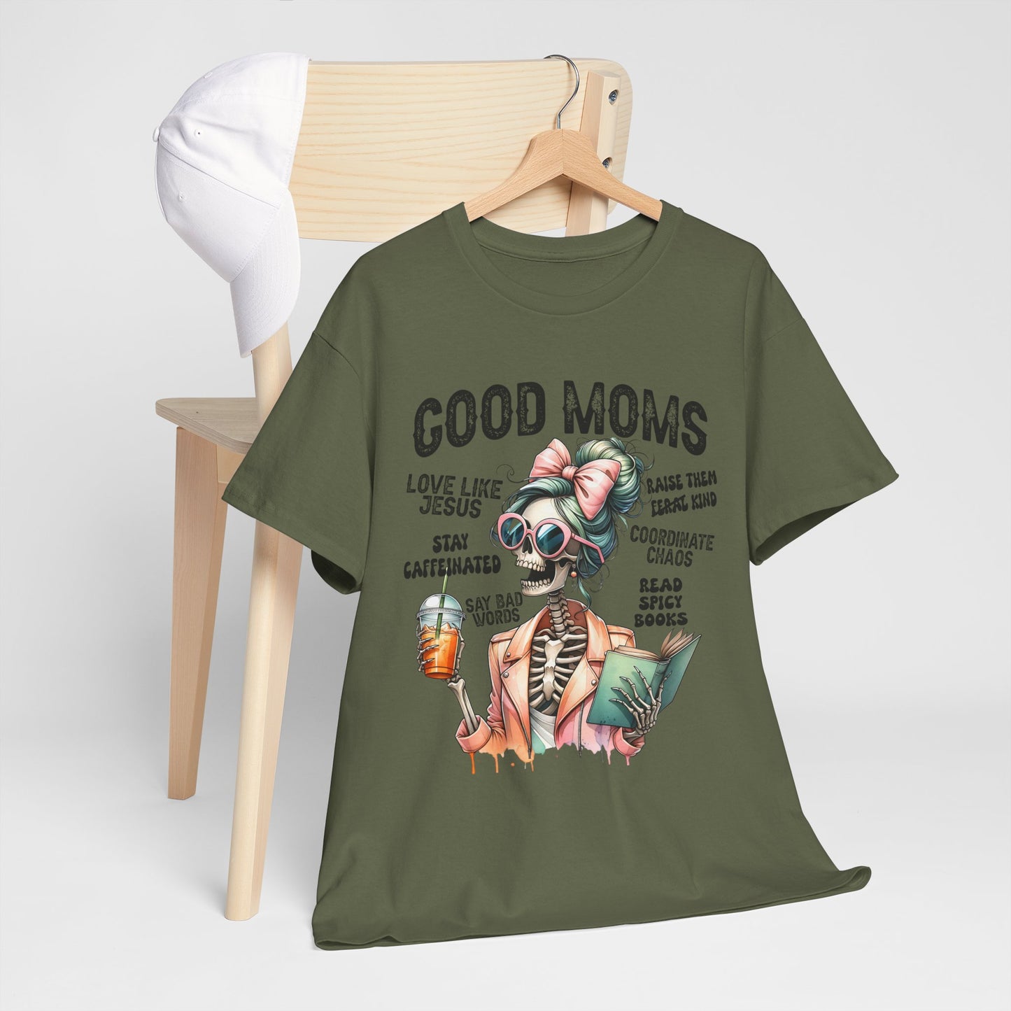 Good Moms Unisex Heavy Cotton Tee - Fun Graphic Tee for Mothers