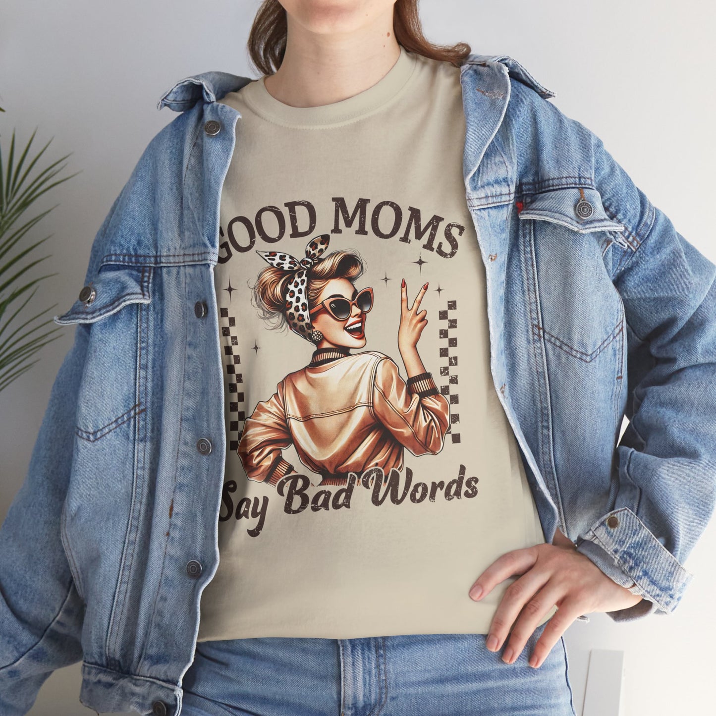 Good Moms Say Bad Words Unisex Heavy Cotton Tee | Funny Mom Shirt
