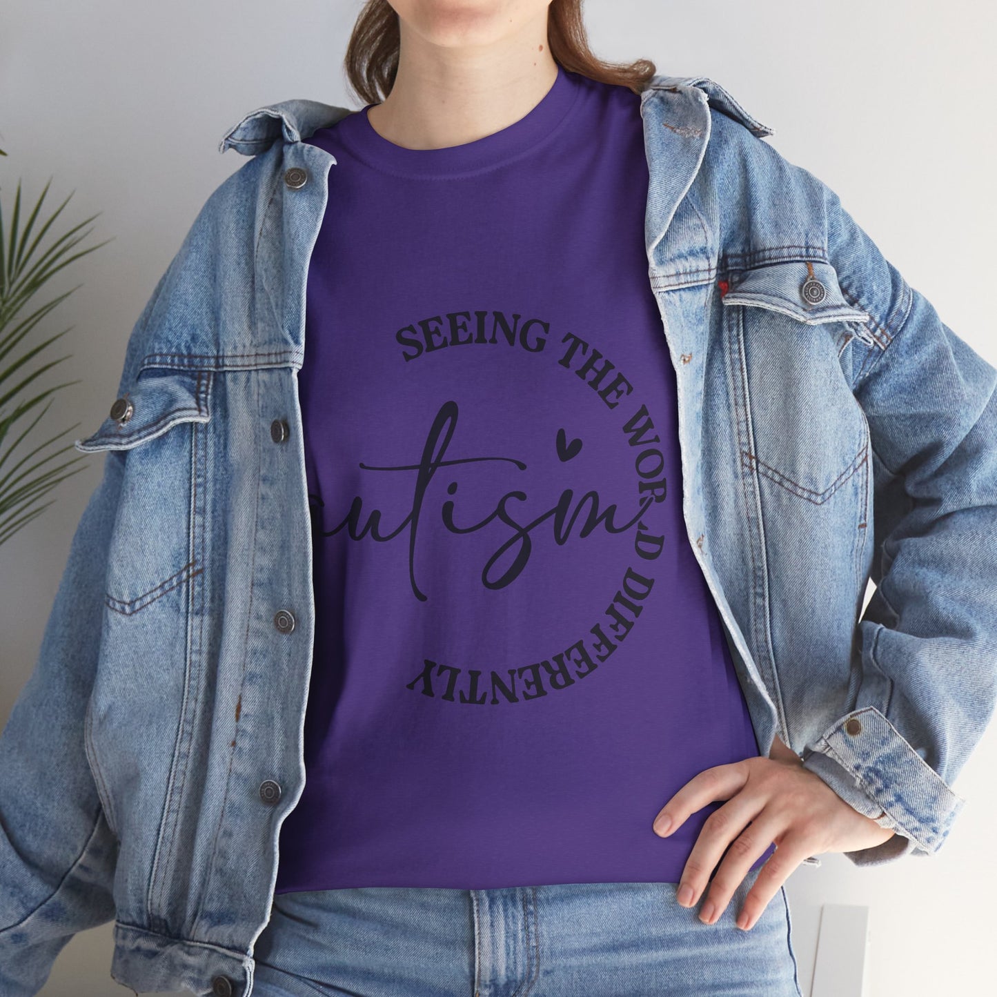 Autism Awareness Unisex Heavy Cotton Tee - Seeing the World Differently