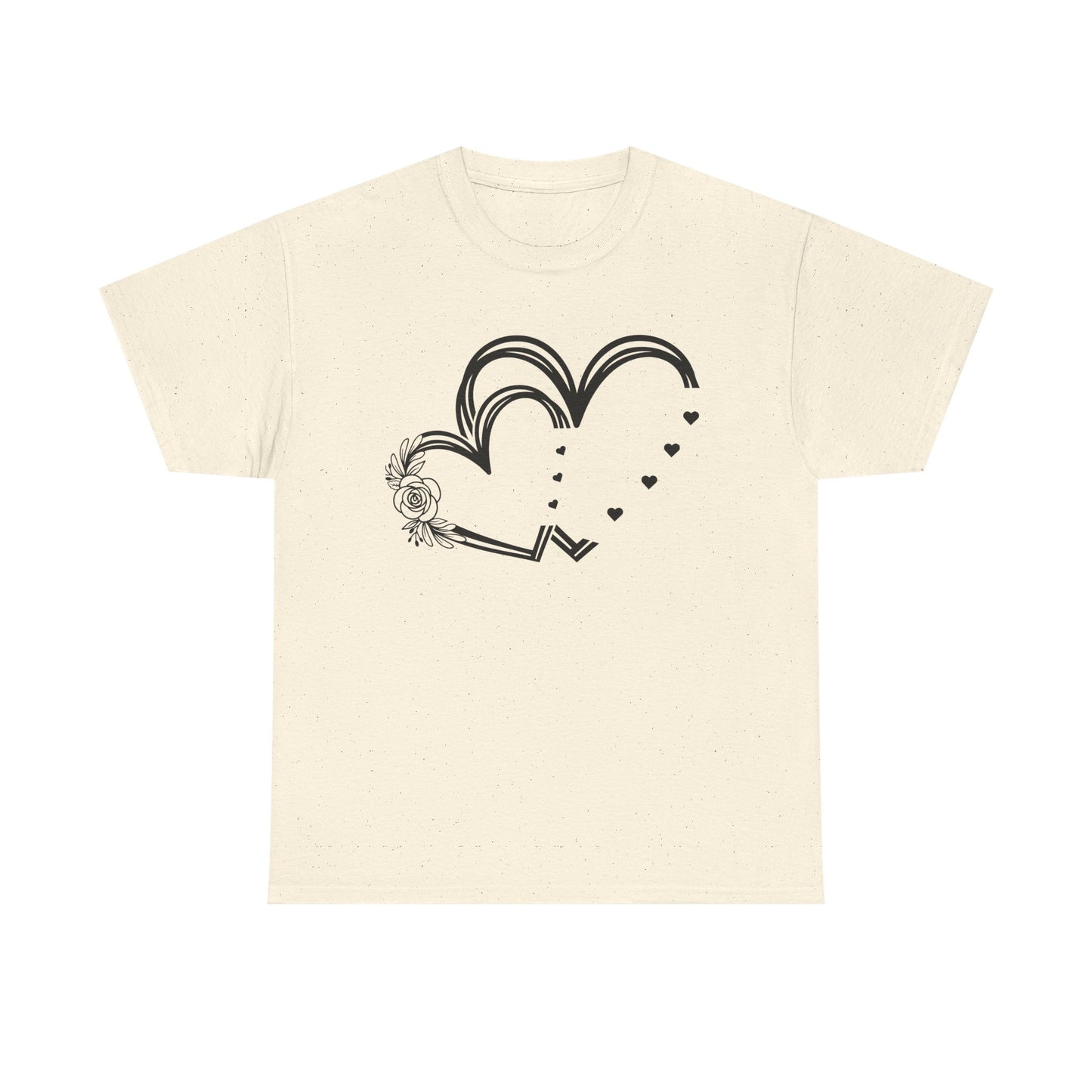 Heart Design Unisex Heavy Cotton Tee - Perfect for Valentine’s Day & Everyday Love