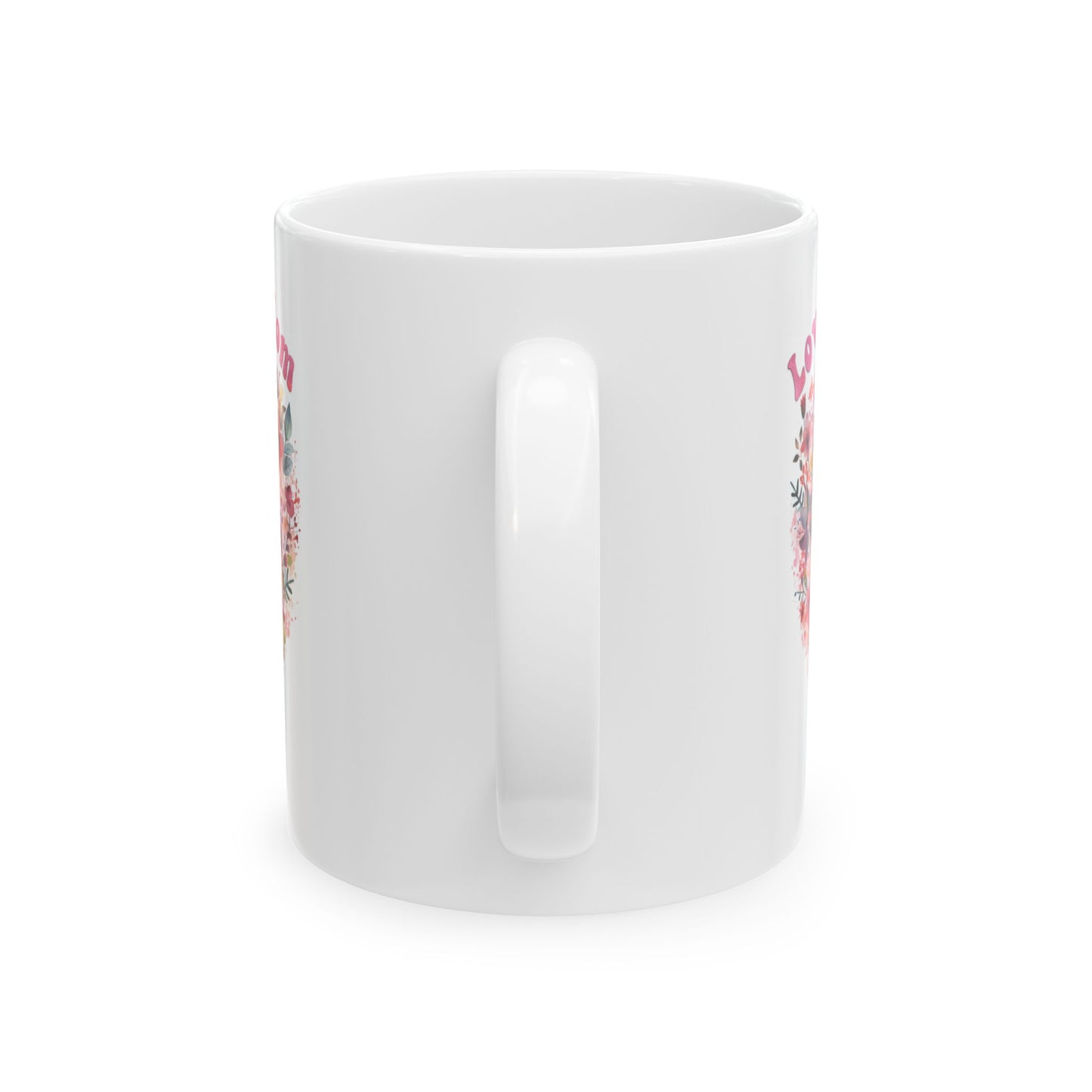Love You, Mom Floral Ceramic Mug - Perfect Gift for Mother's Day