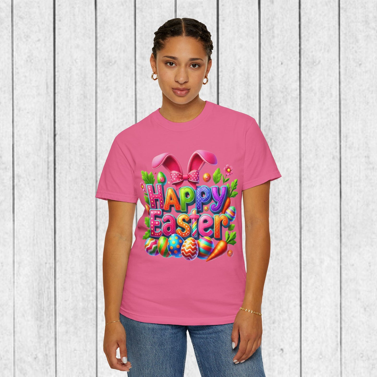 Happy Easter Unisex Garment-Dyed T-Shirt