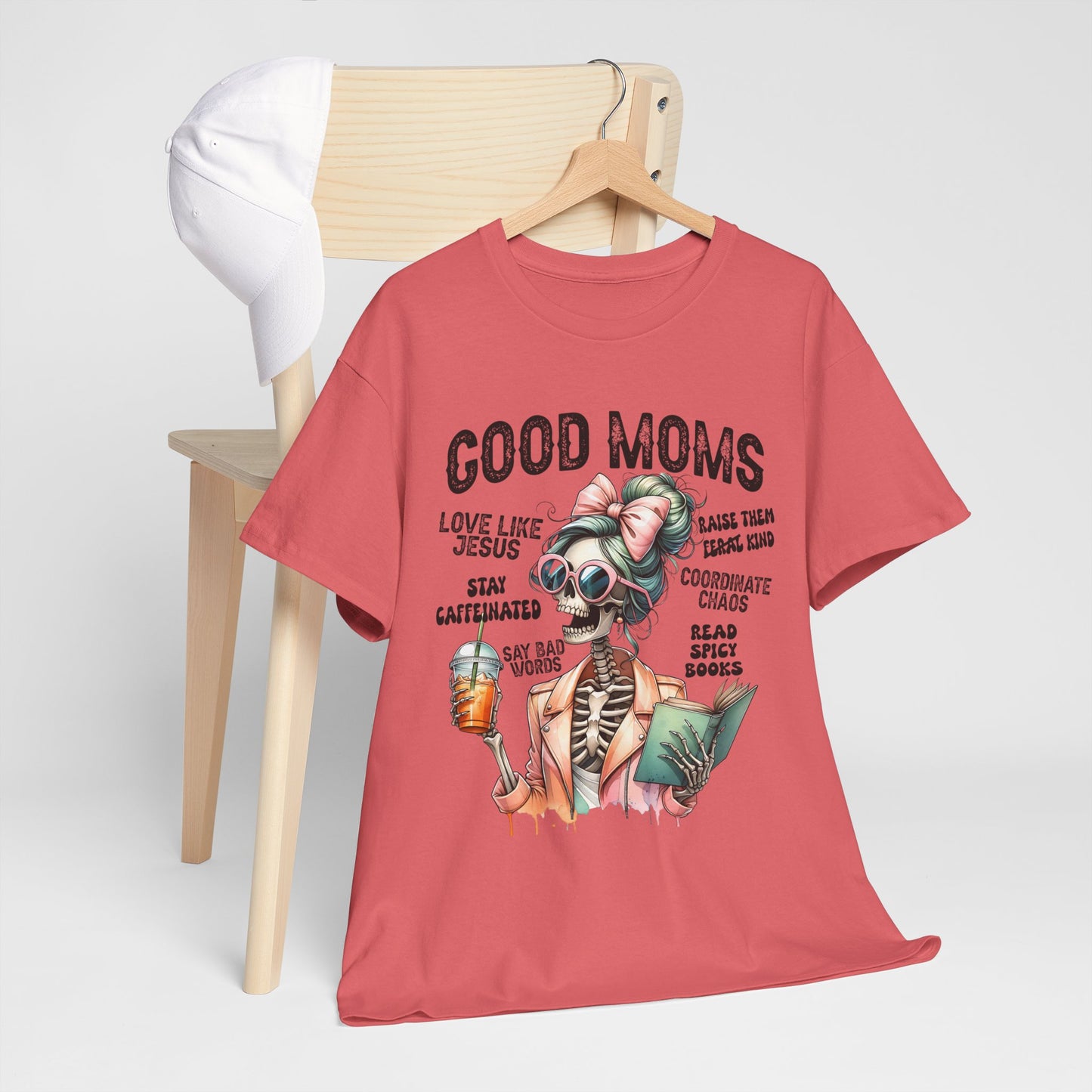 Good Moms Unisex Heavy Cotton Tee - Fun Graphic Tee for Mothers