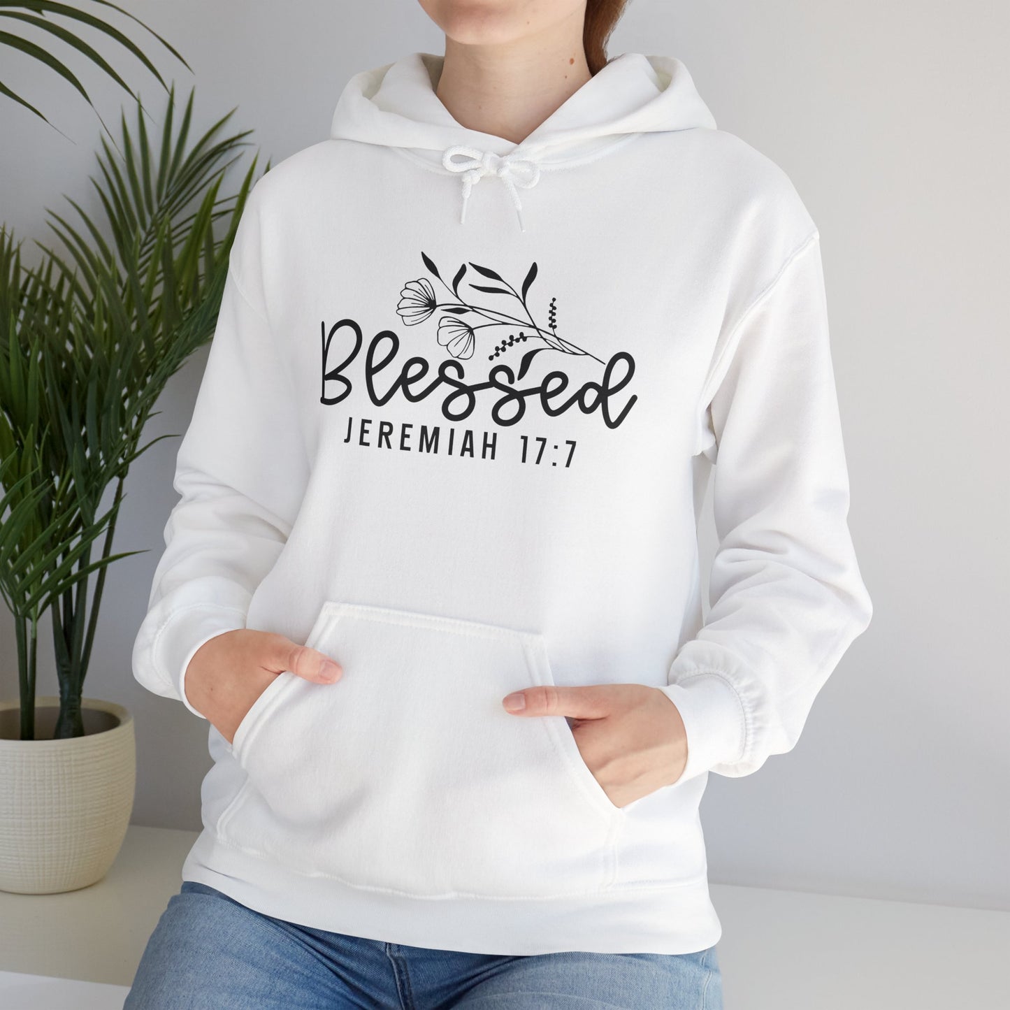 Blessed Jeremiah 17:7 Unisex Heavy Blend Hoodie