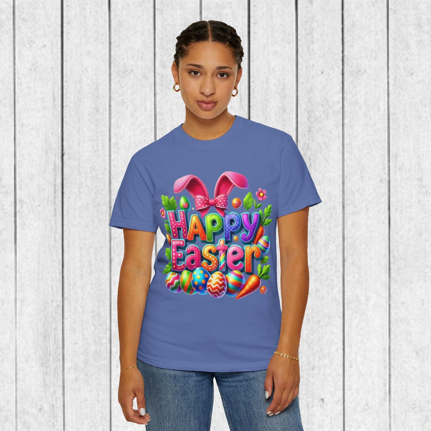 Happy Easter Unisex Garment-Dyed T-Shirt