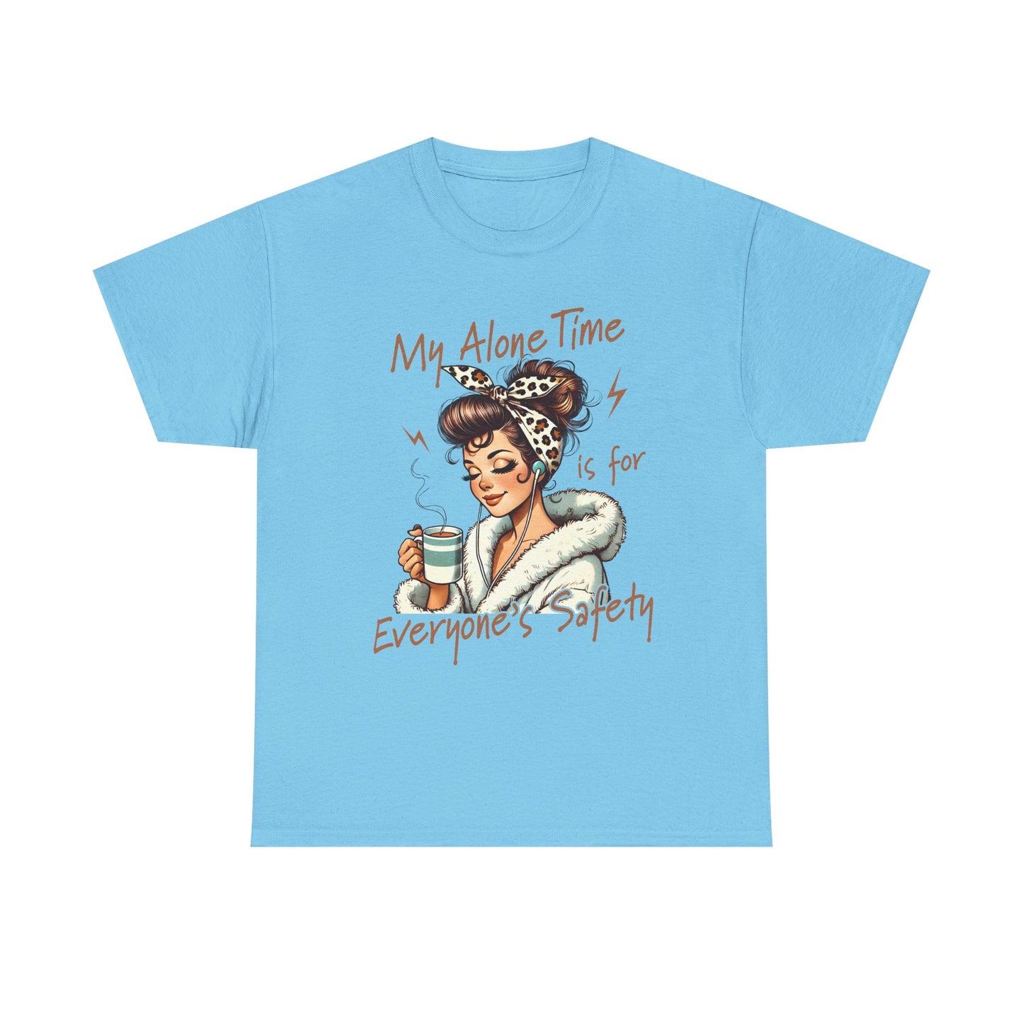 My Alone Time Unisex Heavy Cotton Tee - Cozy Vibe for Self-Care Lovers