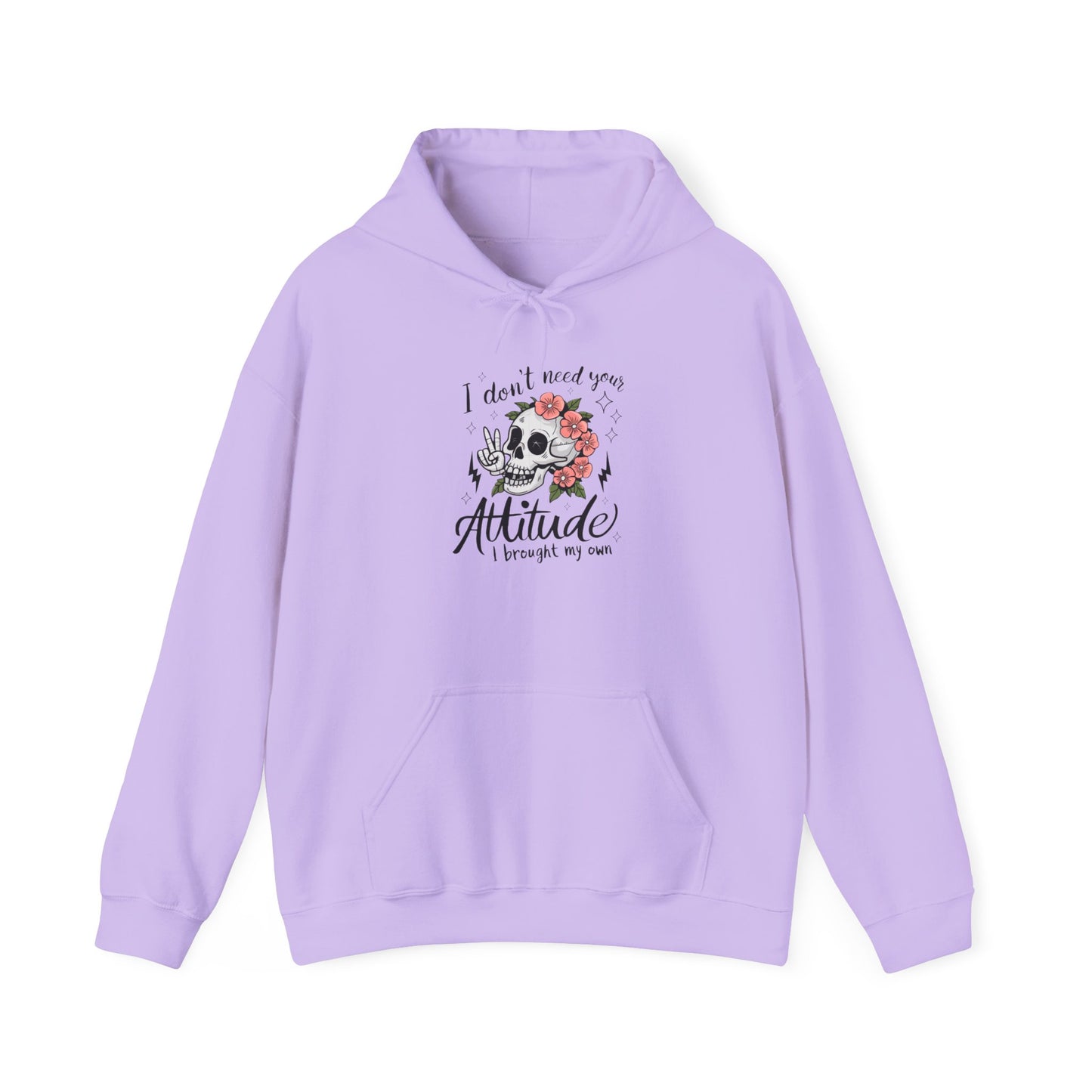 Floral Attitude Hooded Sweatshirt for Casual Vibes