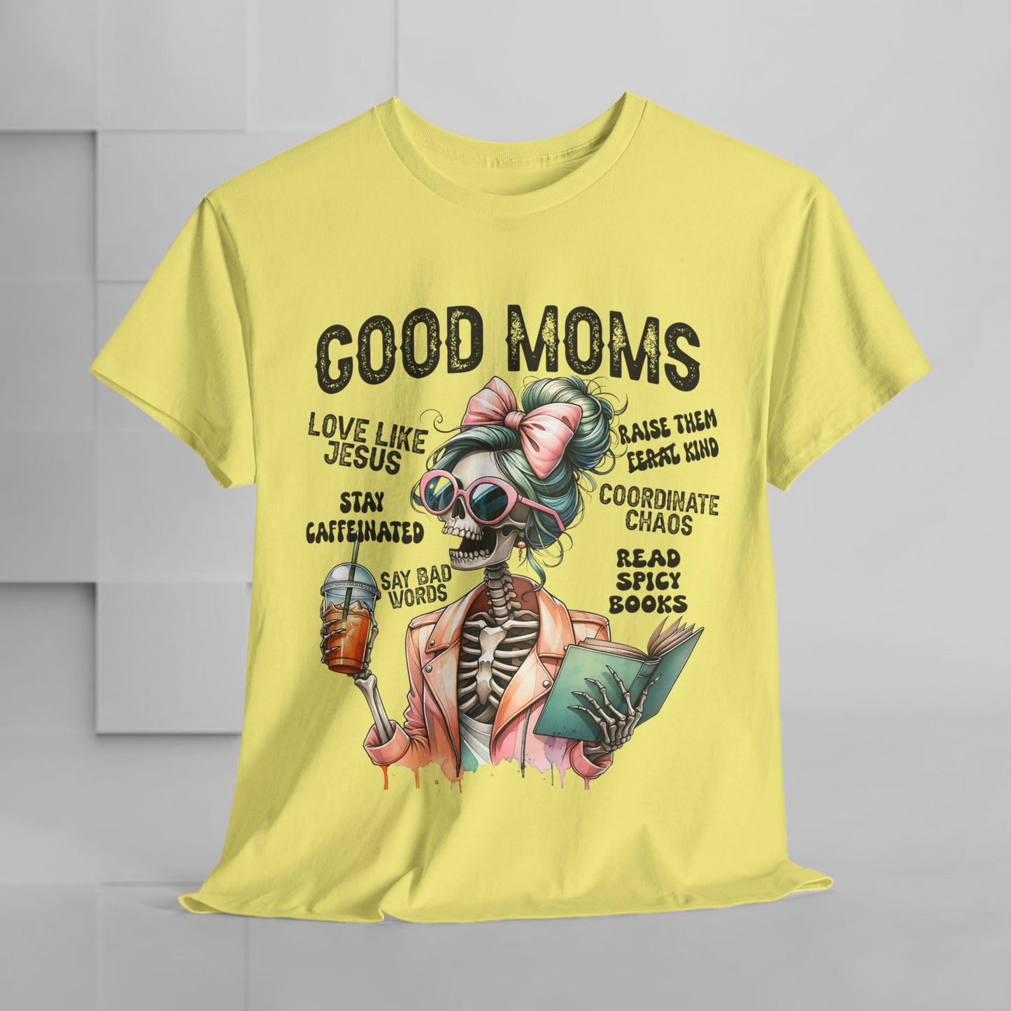 Good Moms Unisex Heavy Cotton Tee - Fun Graphic Tee for Mothers