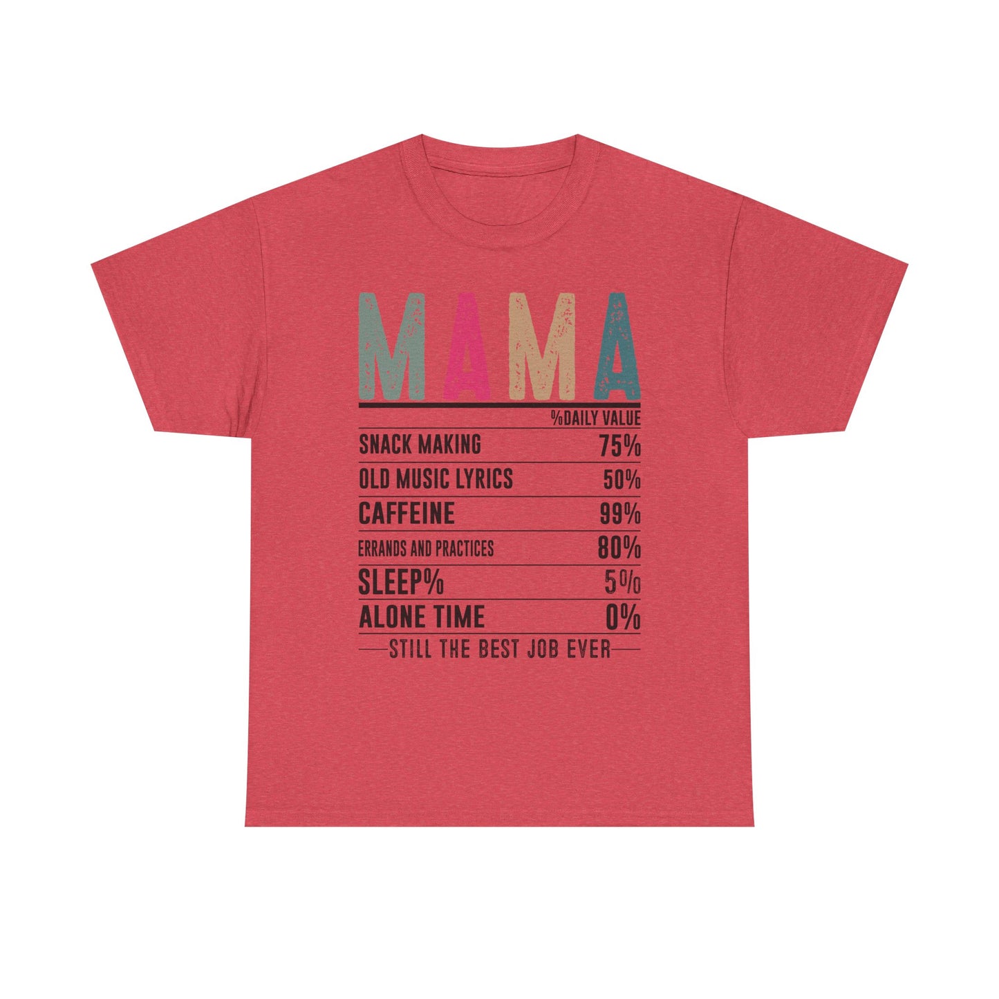 Mama Daily Values Unisex Heavy Cotton Tee - Perfect Gift for Moms