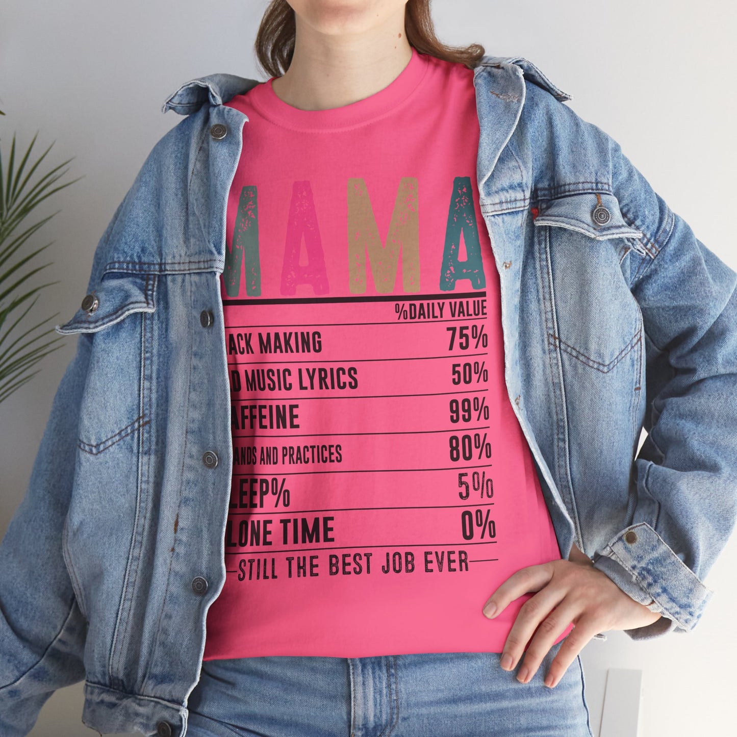 Mama Daily Values Unisex Heavy Cotton Tee - Perfect Gift for Moms