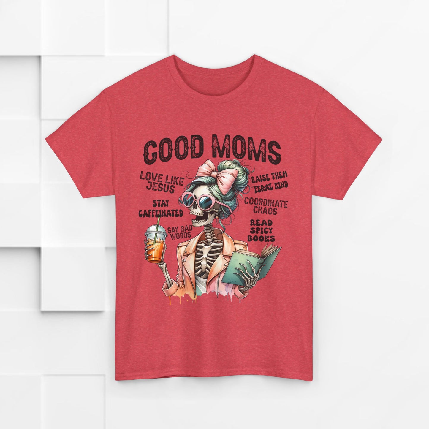 Good Moms Unisex Heavy Cotton Tee - Fun Graphic Tee for Mothers