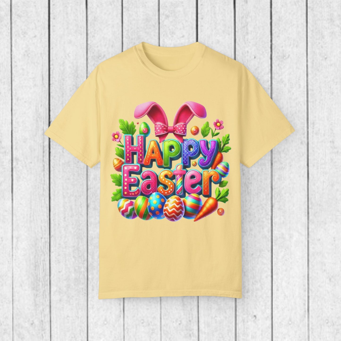 Happy Easter Unisex Garment-Dyed T-Shirt