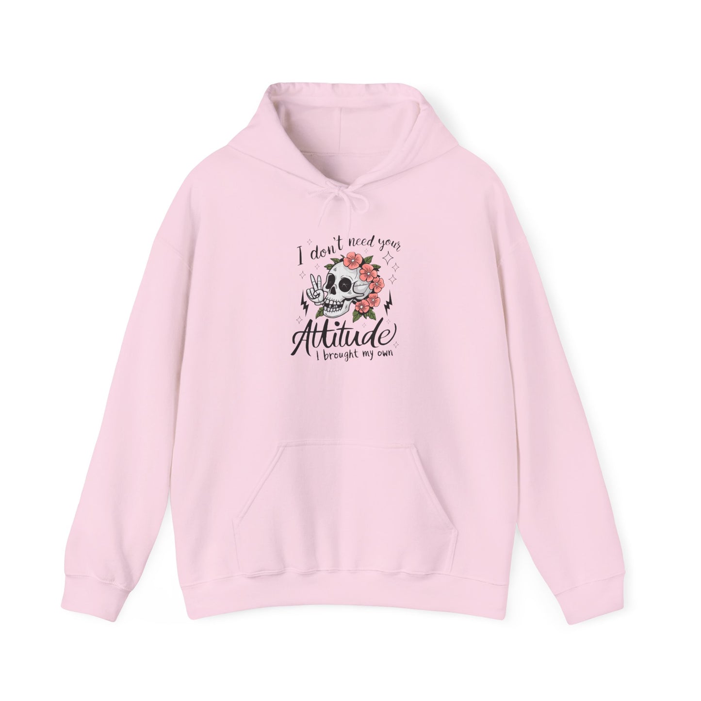 Floral Attitude Hooded Sweatshirt for Casual Vibes