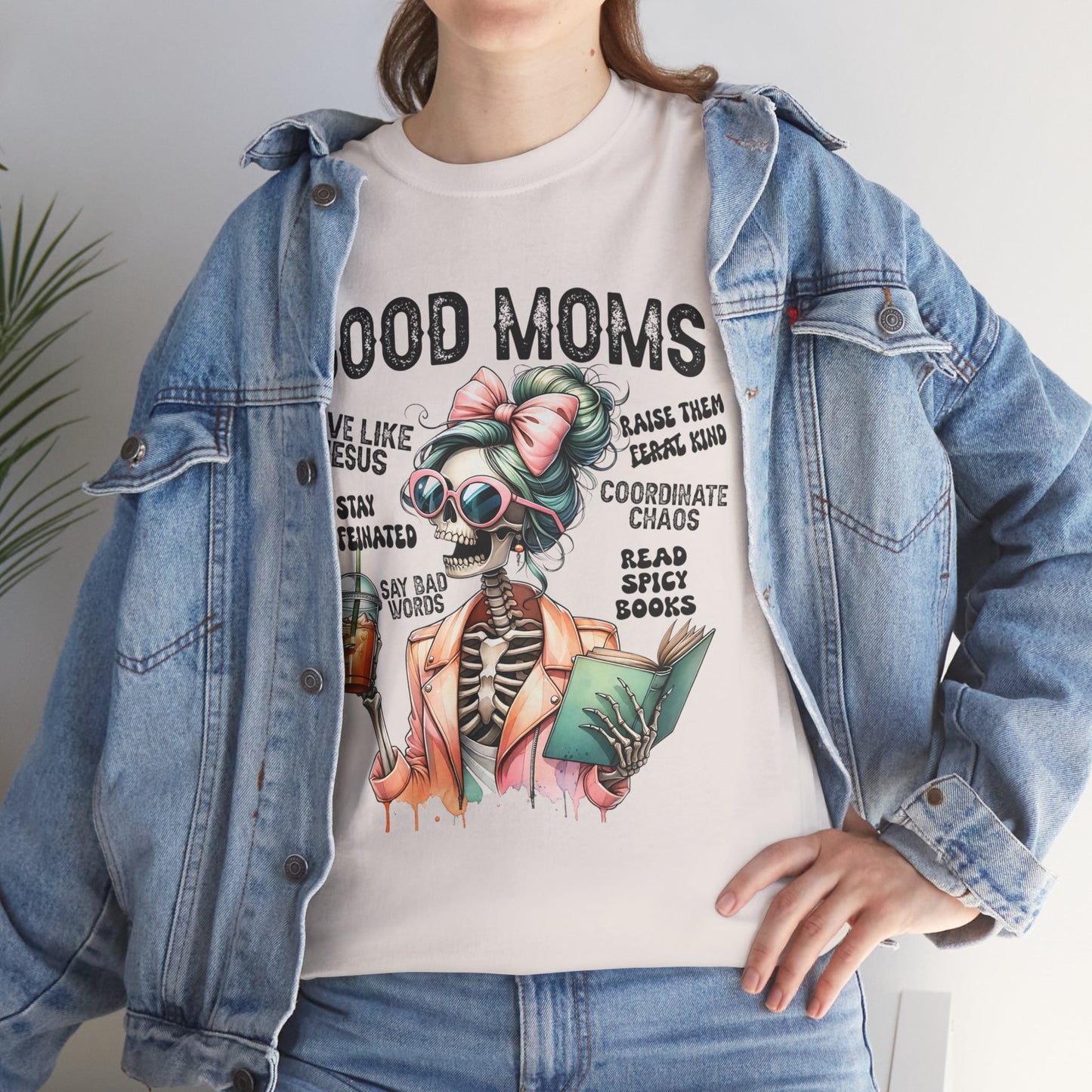 Good Moms Unisex Heavy Cotton Tee - Fun Graphic Tee for Mothers