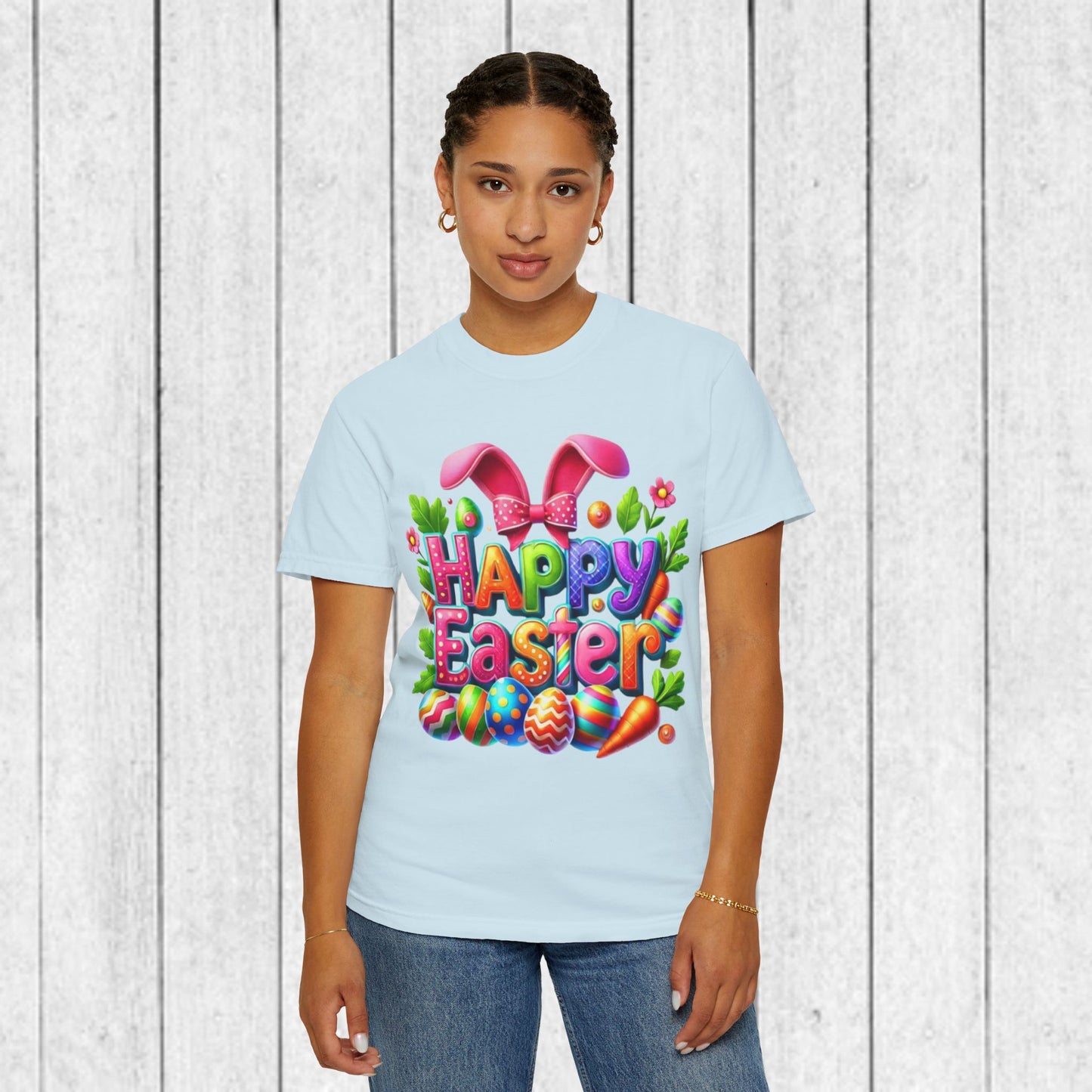 Happy Easter Unisex Garment-Dyed T-Shirt