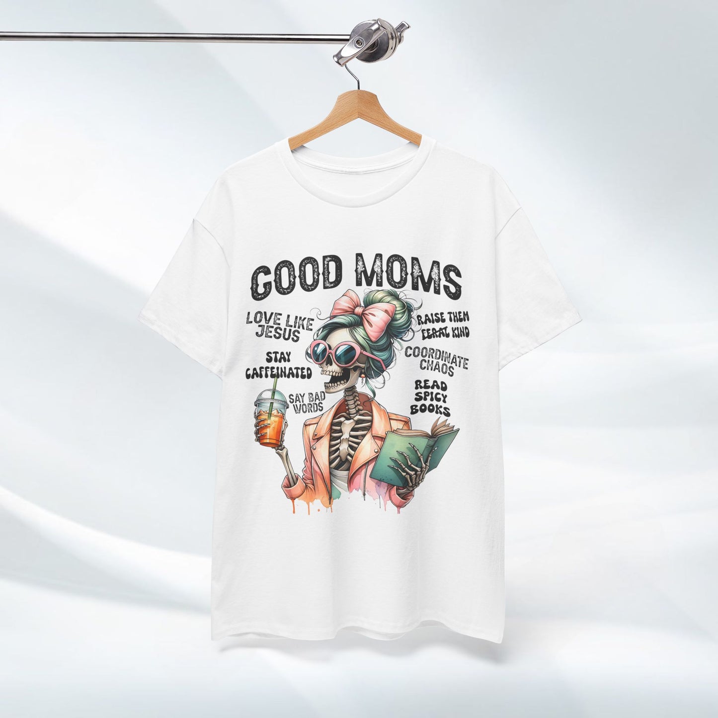 Good Moms Unisex Heavy Cotton Tee - Fun Graphic Tee for Mothers
