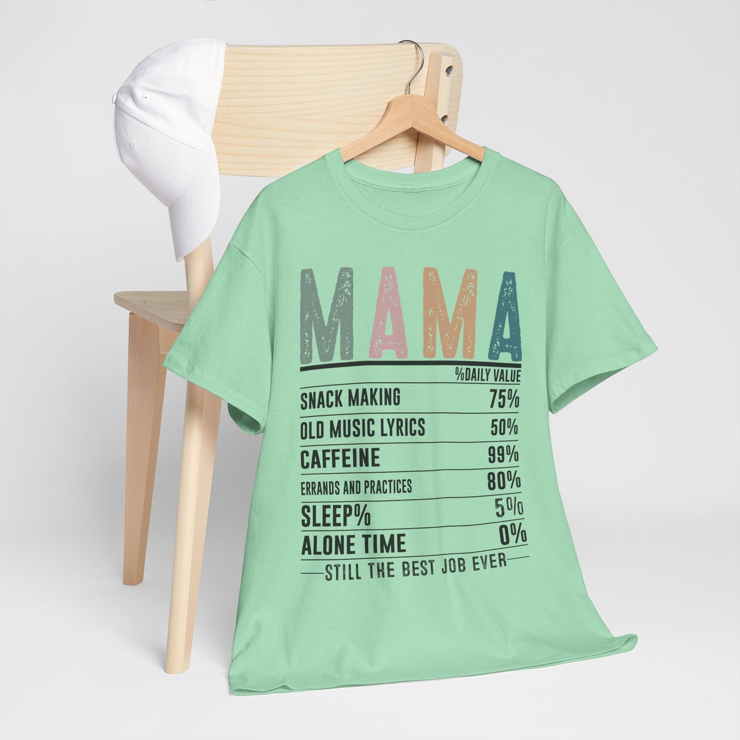 Mama Daily Values Unisex Heavy Cotton Tee - Perfect Gift for Moms
