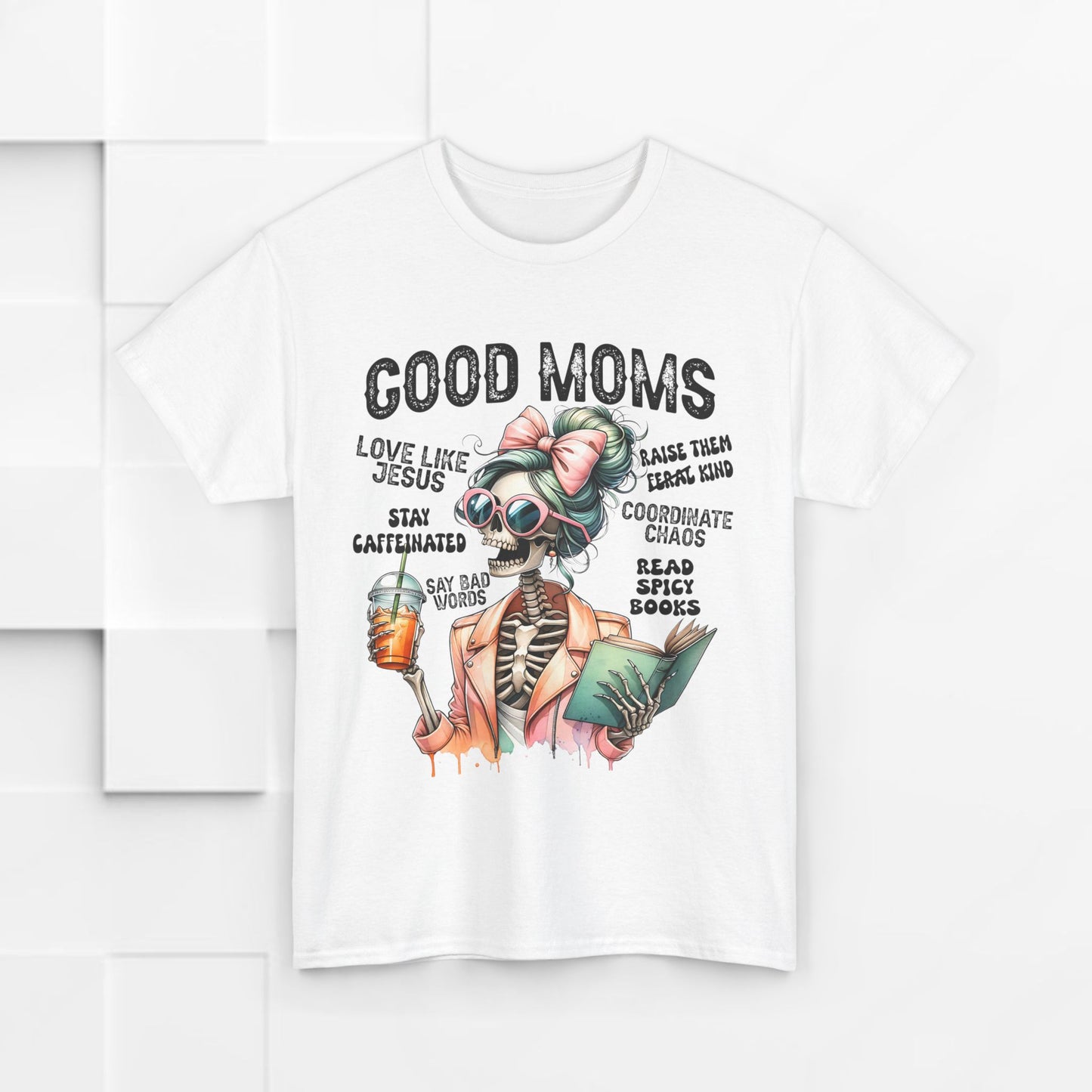 Good Moms Unisex Heavy Cotton Tee - Fun Graphic Tee for Mothers