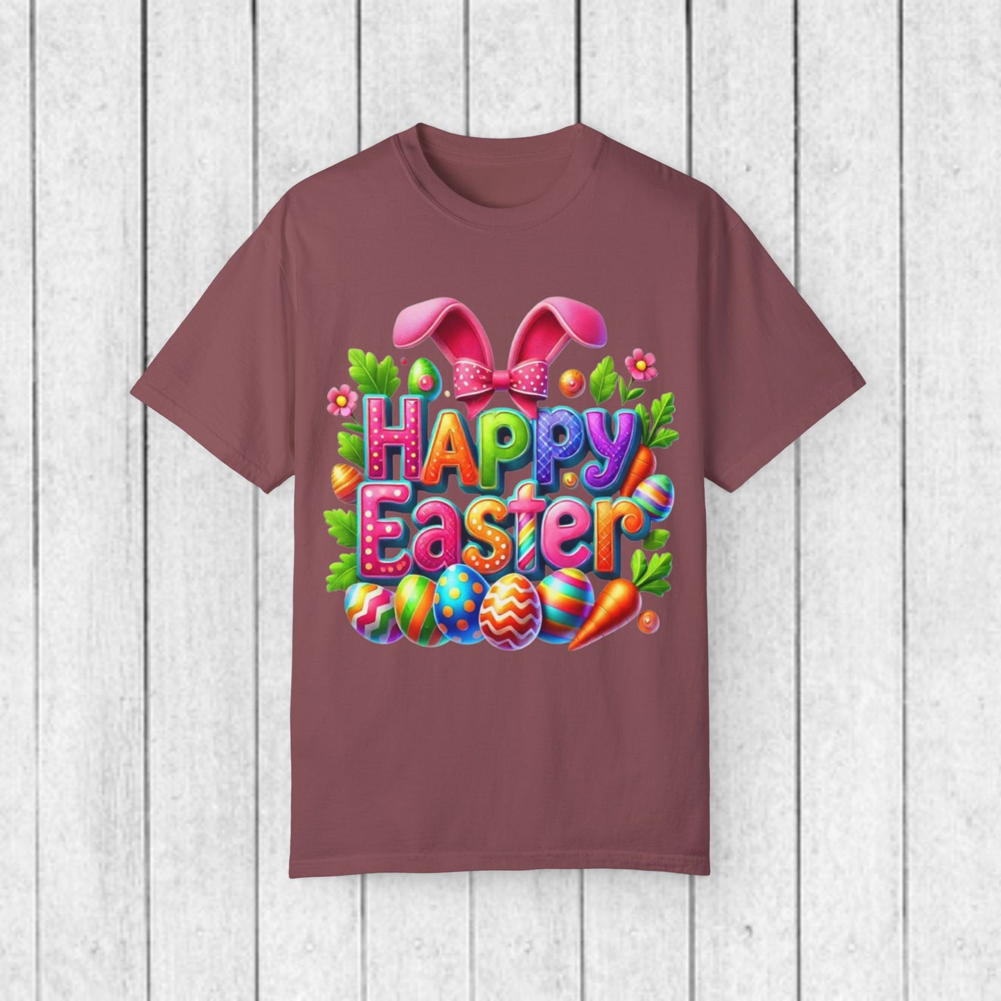Happy Easter Unisex Garment-Dyed T-Shirt
