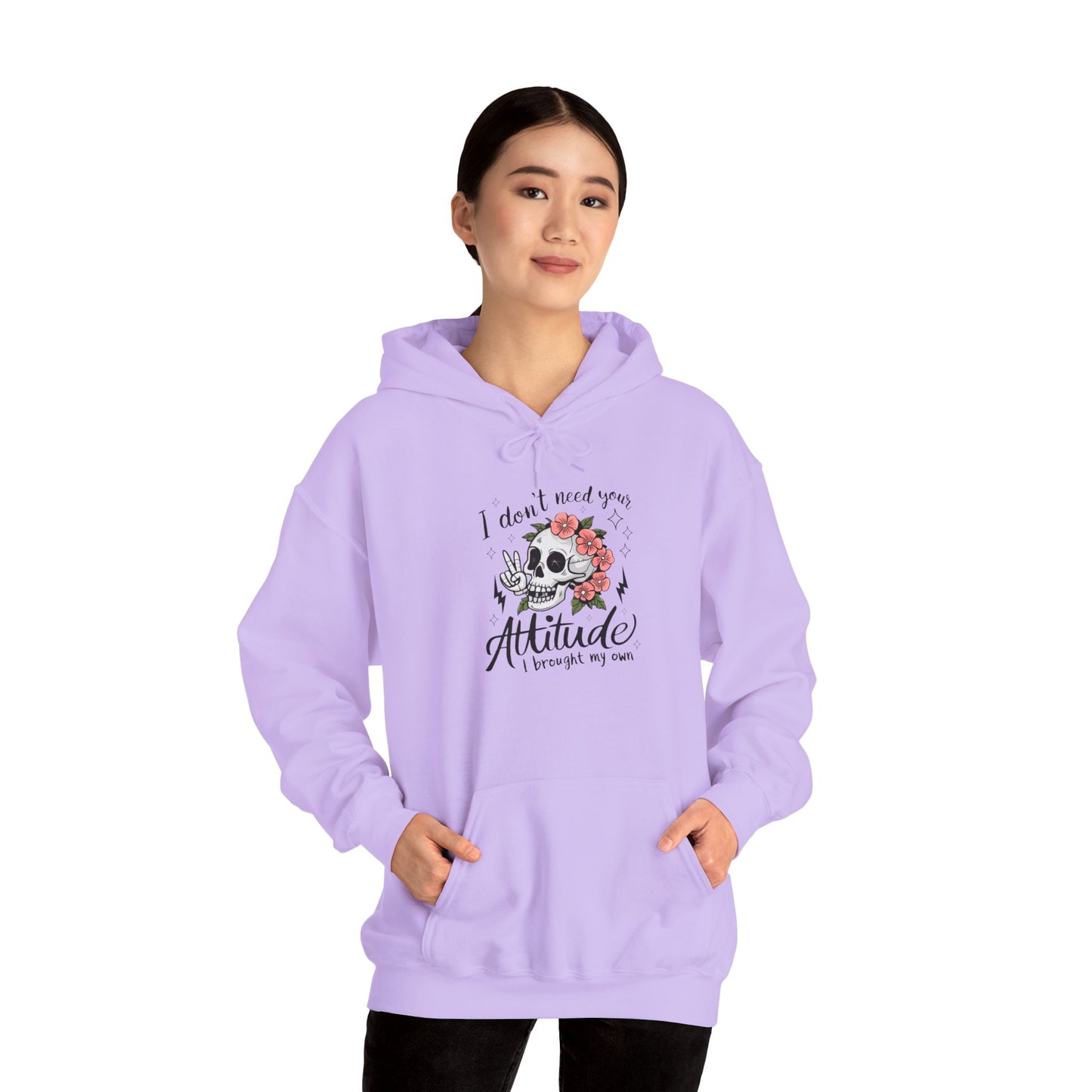 Floral Attitude Hooded Sweatshirt for Casual Vibes