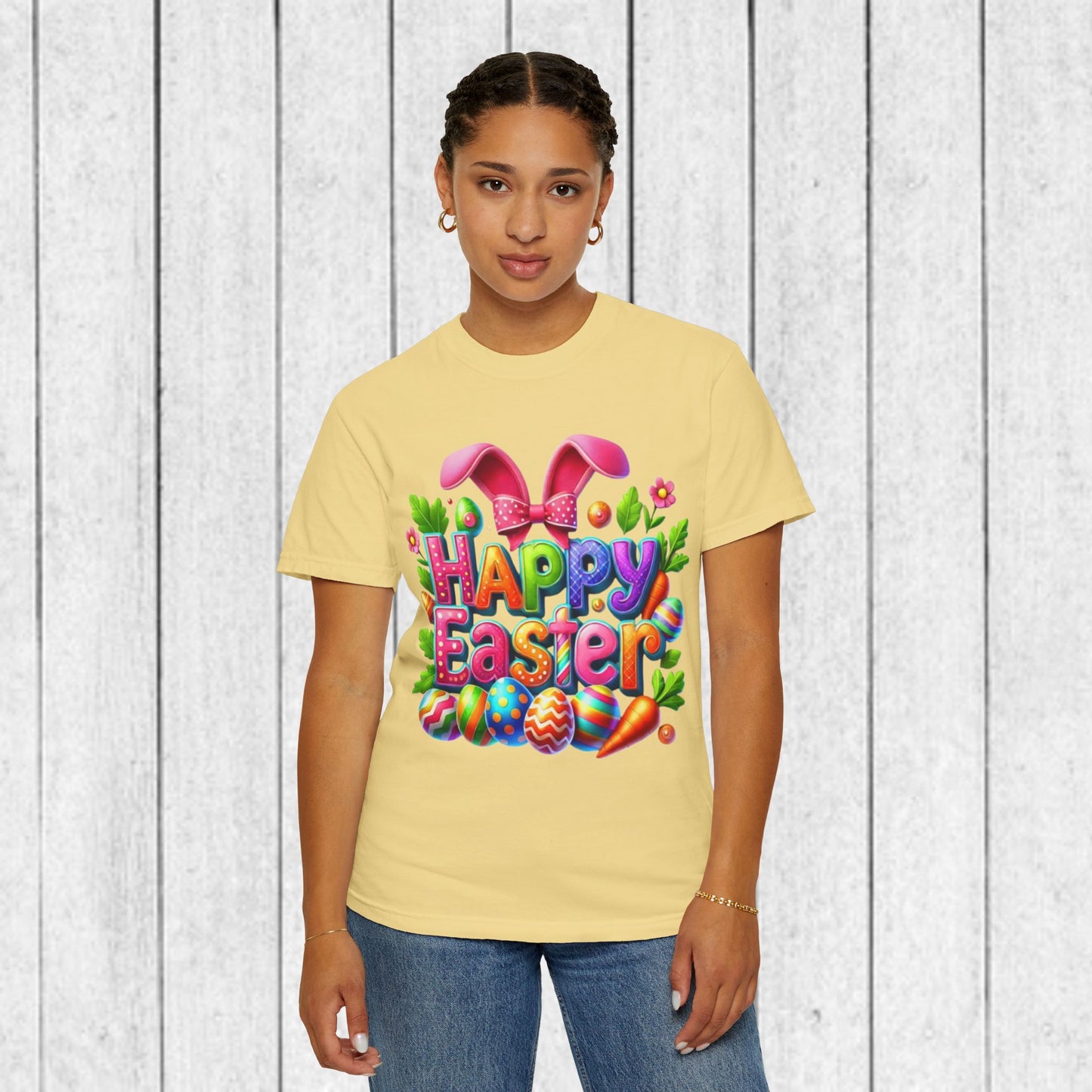 Happy Easter Unisex Garment-Dyed T-Shirt