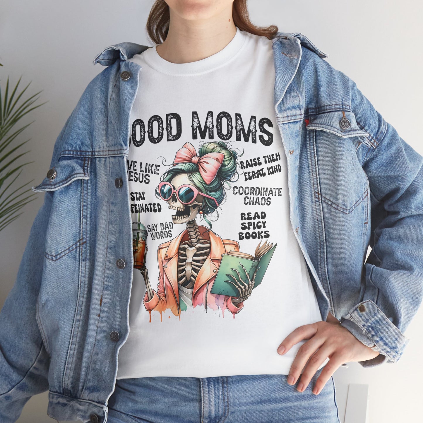 Good Moms Unisex Heavy Cotton Tee - Fun Graphic Tee for Mothers