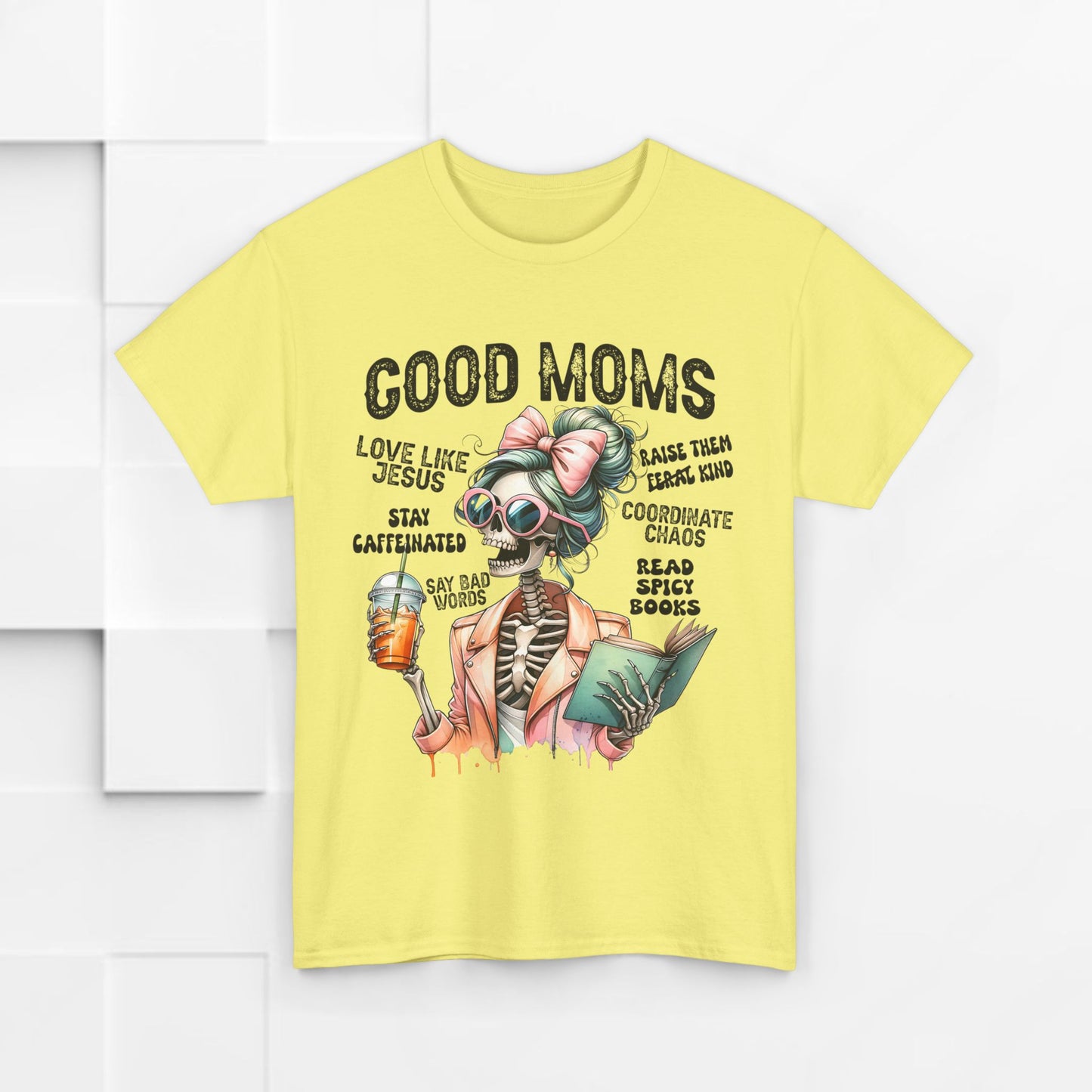Good Moms Unisex Heavy Cotton Tee - Fun Graphic Tee for Mothers