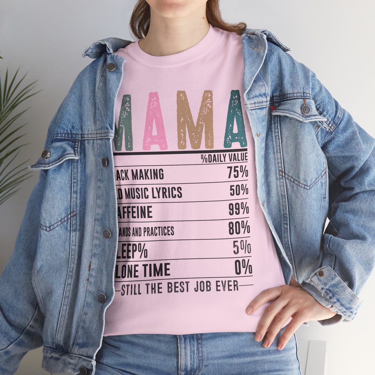 Mama Daily Values Unisex Heavy Cotton Tee - Perfect Gift for Moms