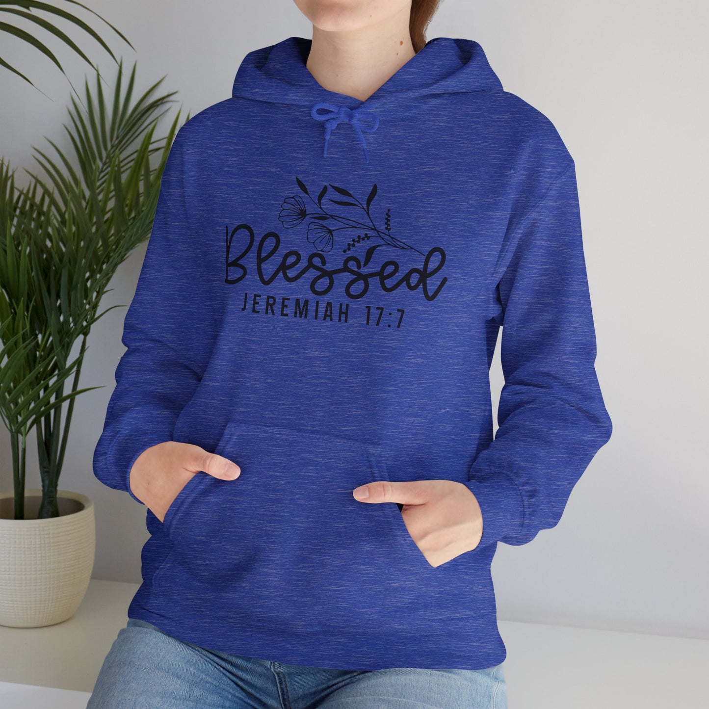 Blessed Jeremiah 17:7 Unisex Heavy Blend Hoodie
