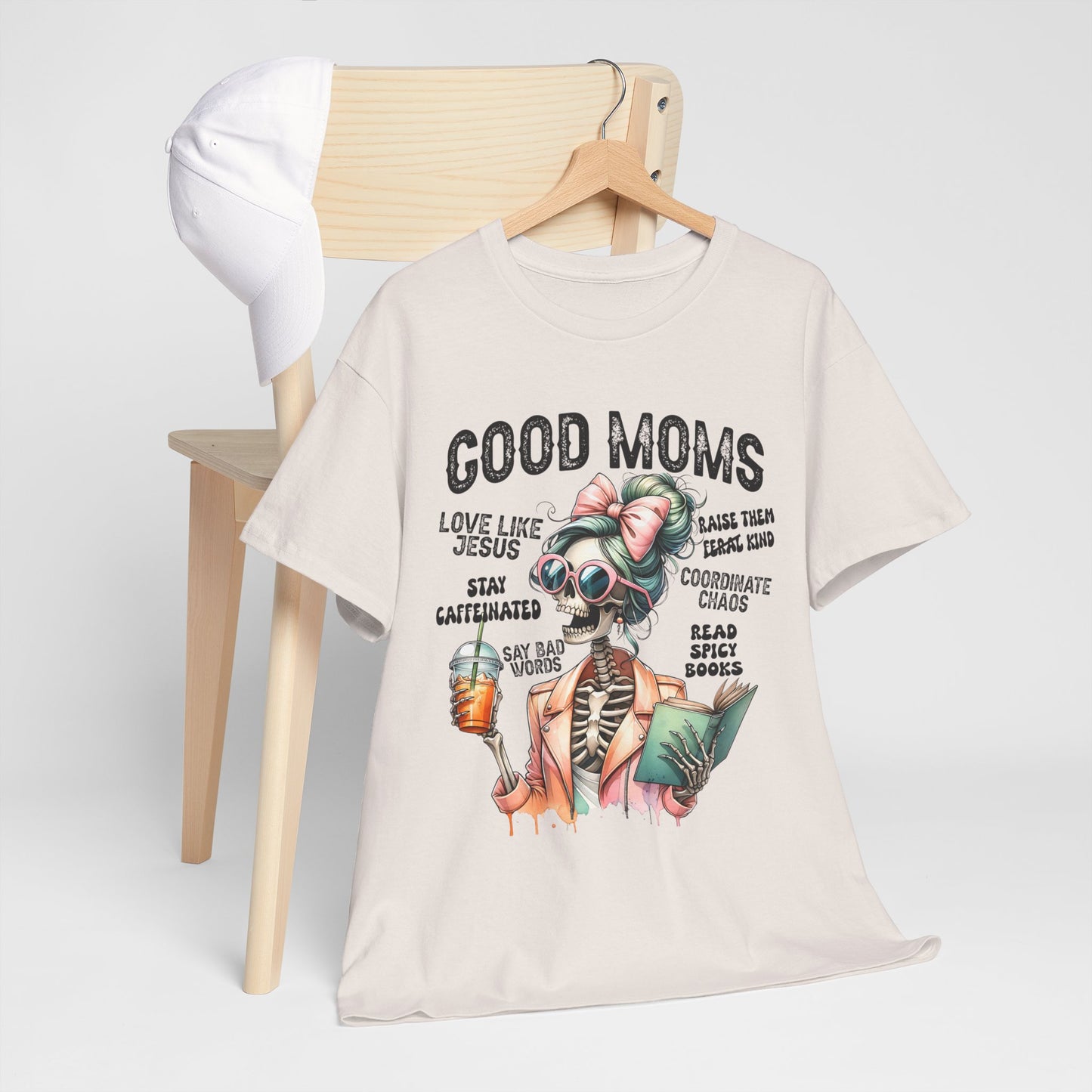 Good Moms Unisex Heavy Cotton Tee - Fun Graphic Tee for Mothers
