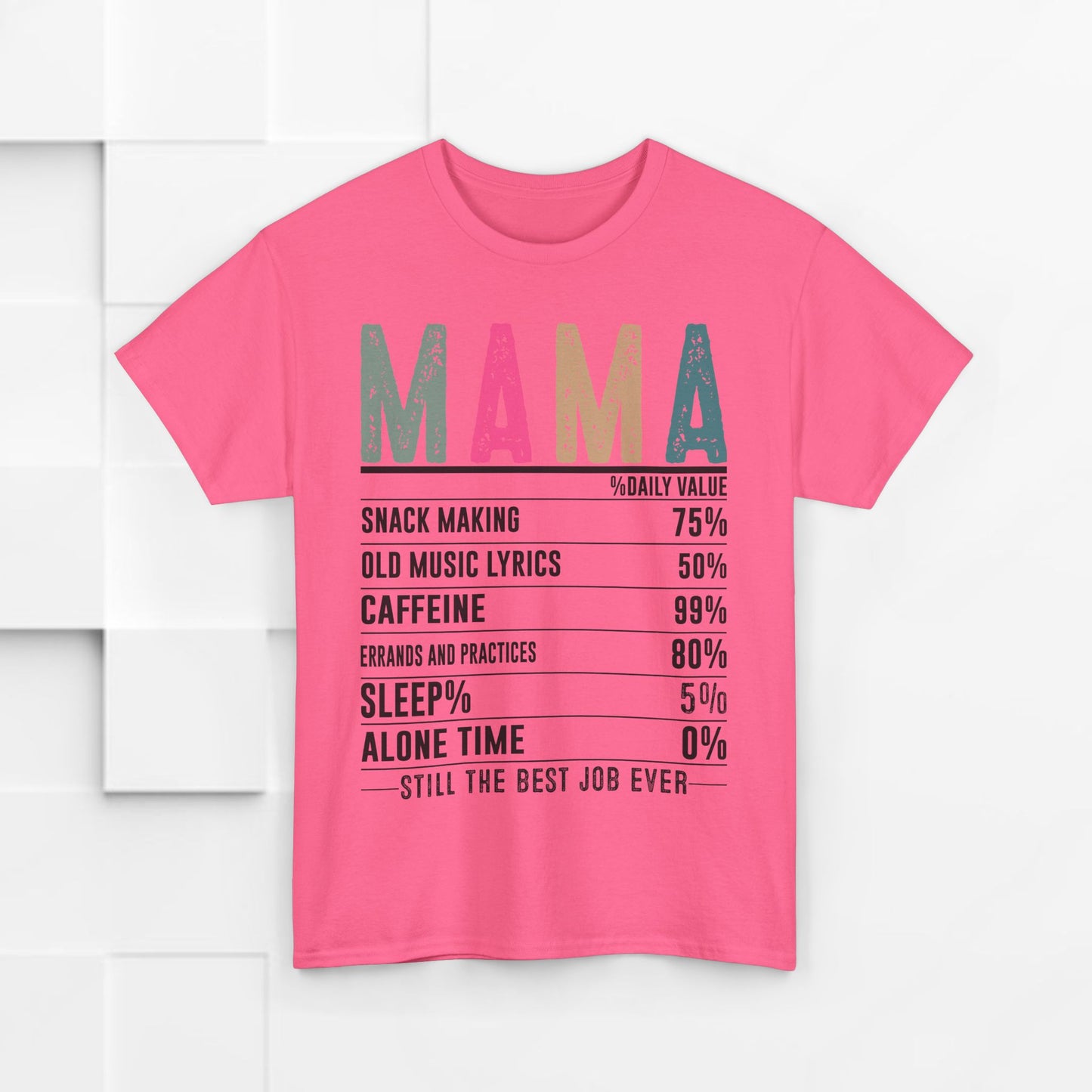 Mama Daily Values Unisex Heavy Cotton Tee - Perfect Gift for Moms