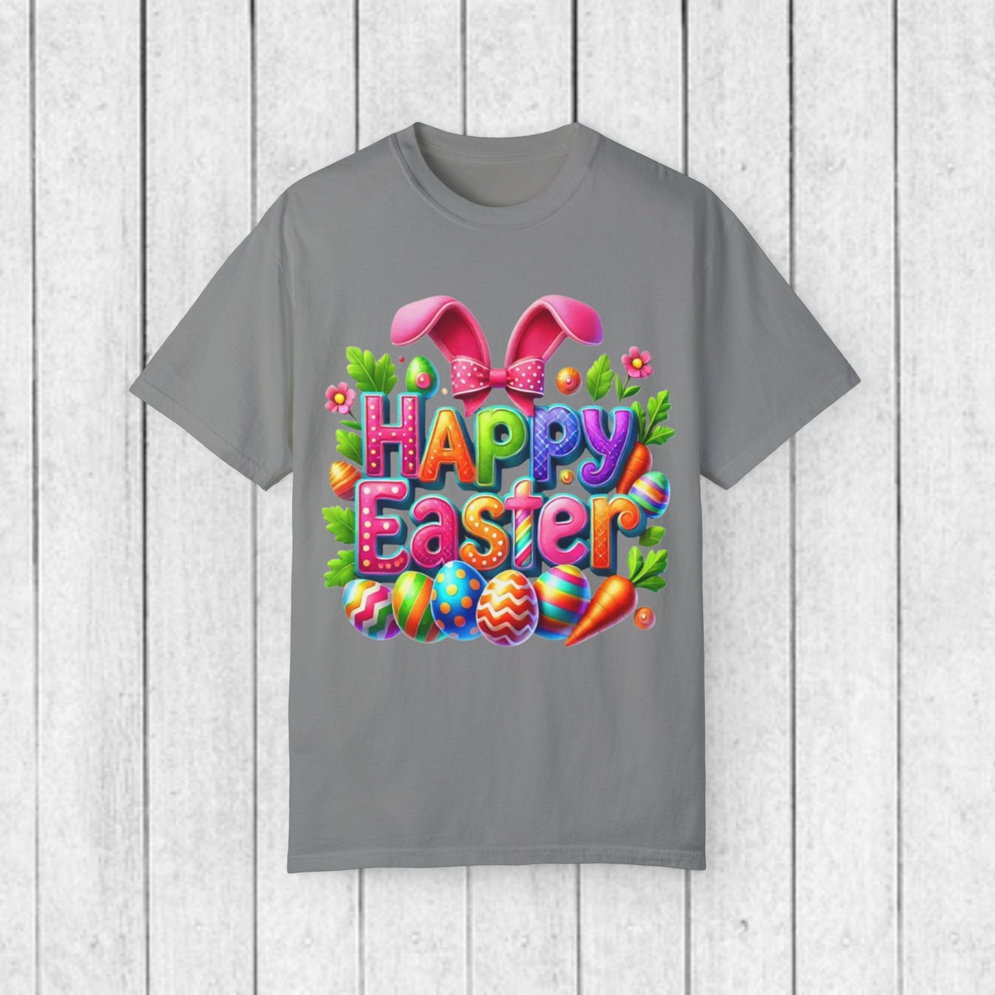 Happy Easter Unisex Garment-Dyed T-Shirt