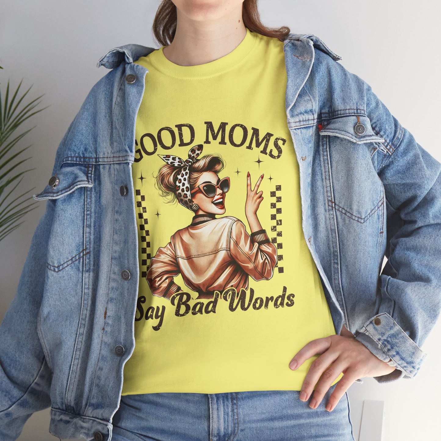 Good Moms Say Bad Words Unisex Heavy Cotton Tee | Funny Mom Shirt