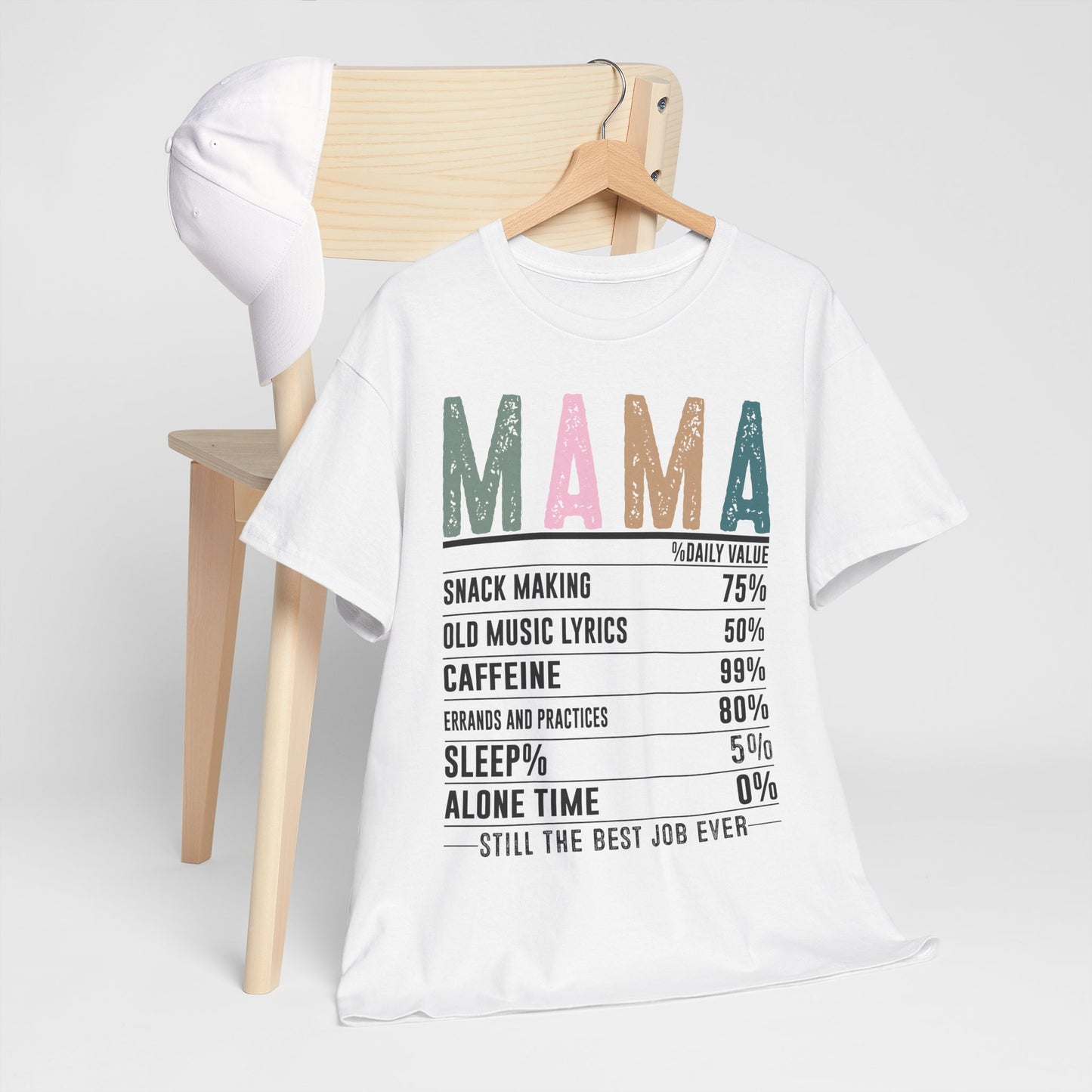 Mama Daily Values Unisex Heavy Cotton Tee - Perfect Gift for Moms