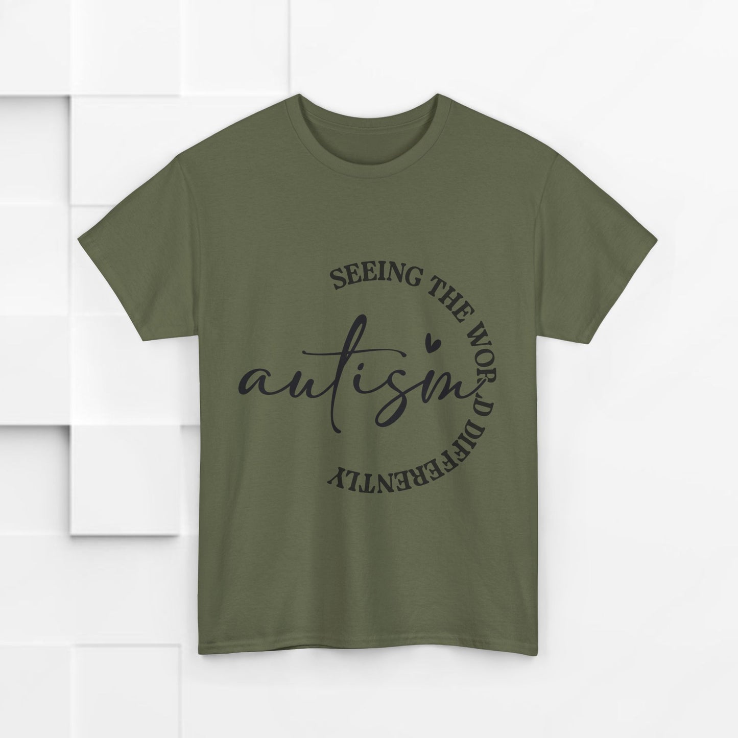 Autism Awareness Unisex Heavy Cotton Tee - Seeing the World Differently