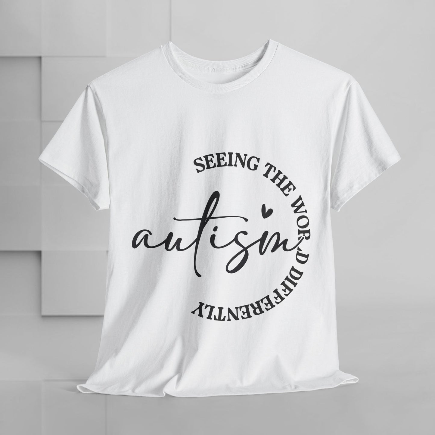 Autism Awareness Unisex Heavy Cotton Tee - Seeing the World Differently