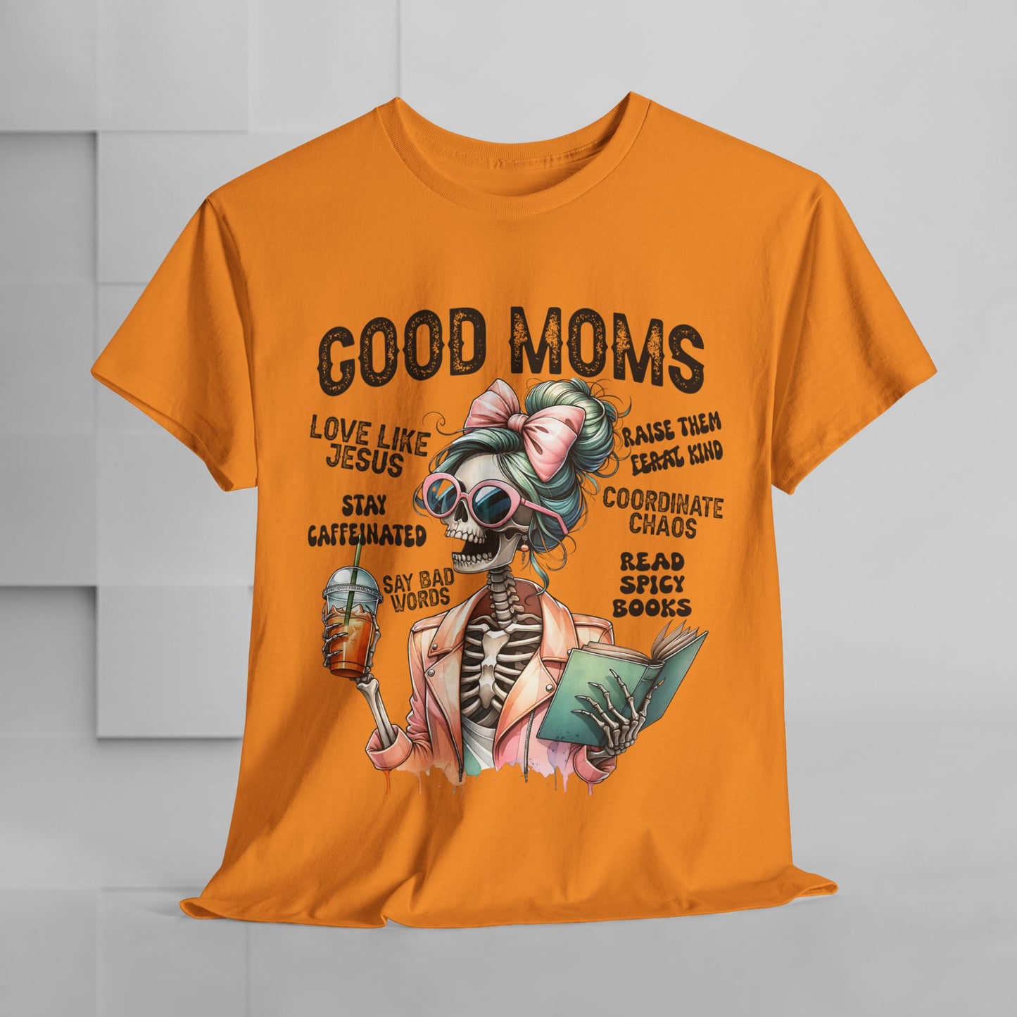 Good Moms Unisex Heavy Cotton Tee - Fun Graphic Tee for Mothers
