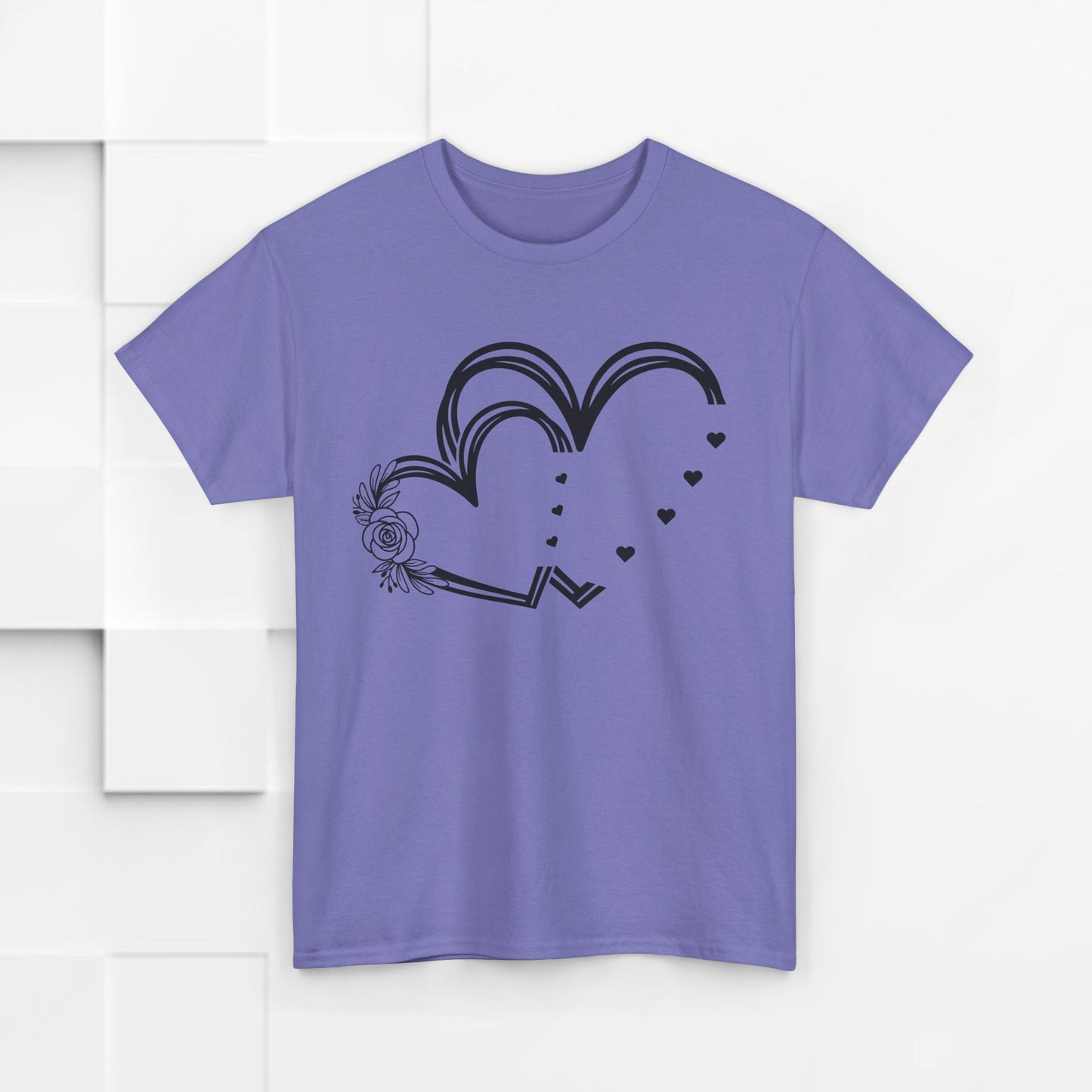 Heart Design Unisex Heavy Cotton Tee - Perfect for Valentine’s Day & Everyday Love