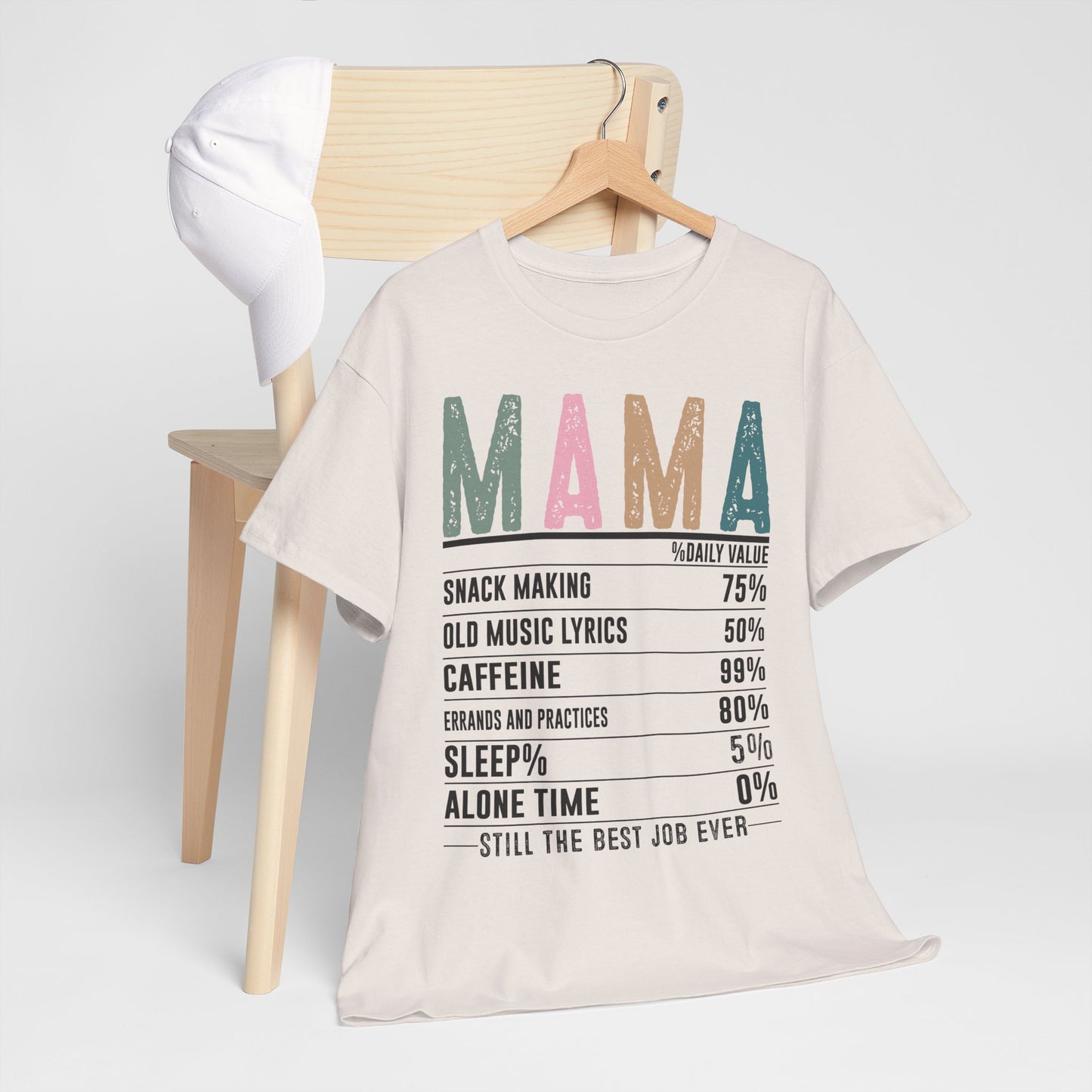 Mama Daily Values Unisex Heavy Cotton Tee - Perfect Gift for Moms