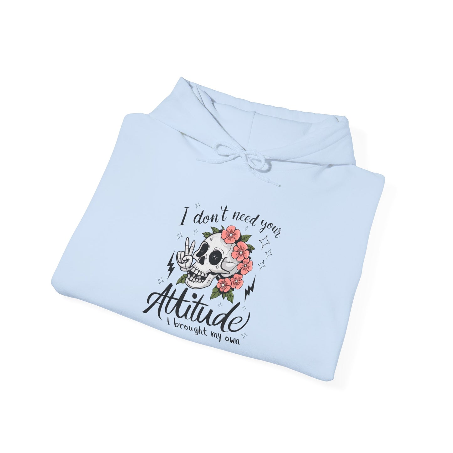 Floral Attitude Hooded Sweatshirt for Casual Vibes