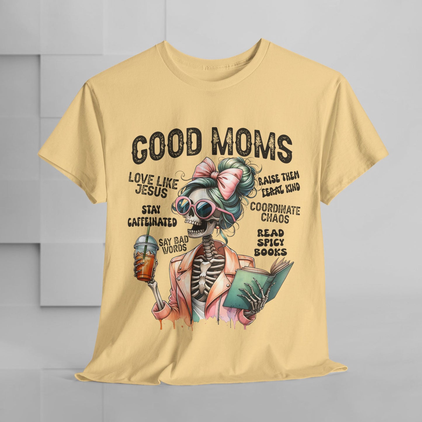 Good Moms Unisex Heavy Cotton Tee - Fun Graphic Tee for Mothers