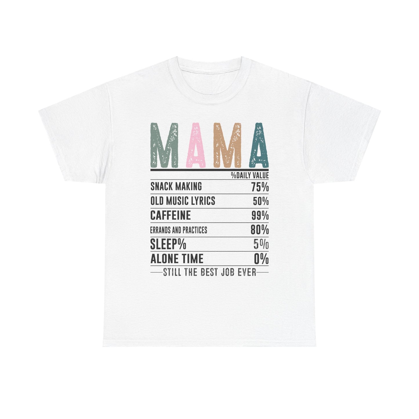 Mama Daily Values Unisex Heavy Cotton Tee - Perfect Gift for Moms
