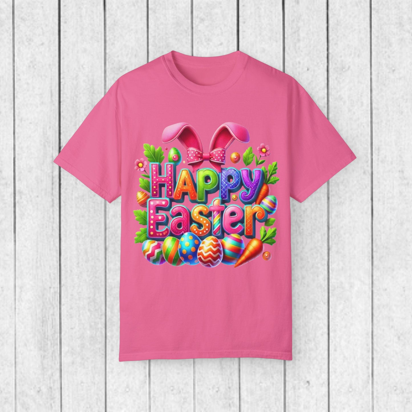Happy Easter Unisex Garment-Dyed T-Shirt