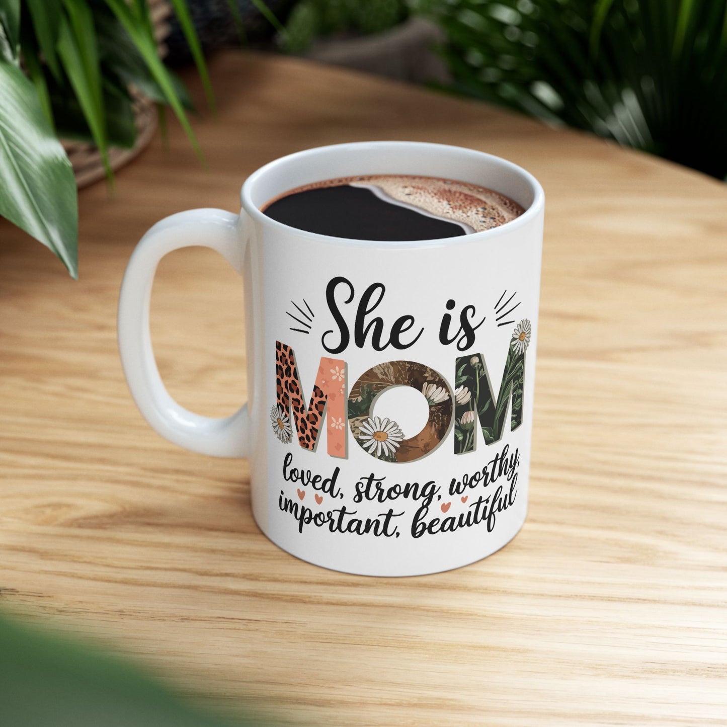 Mom Love Ceramic Mug - 11oz & 15oz | Perfect Gift for Mother's Day & Special Occasions