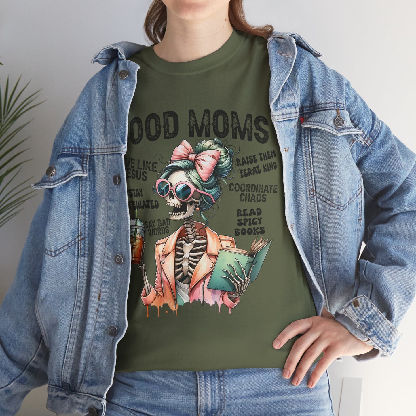 Good Moms Unisex Heavy Cotton Tee - Fun Graphic Tee for Mothers